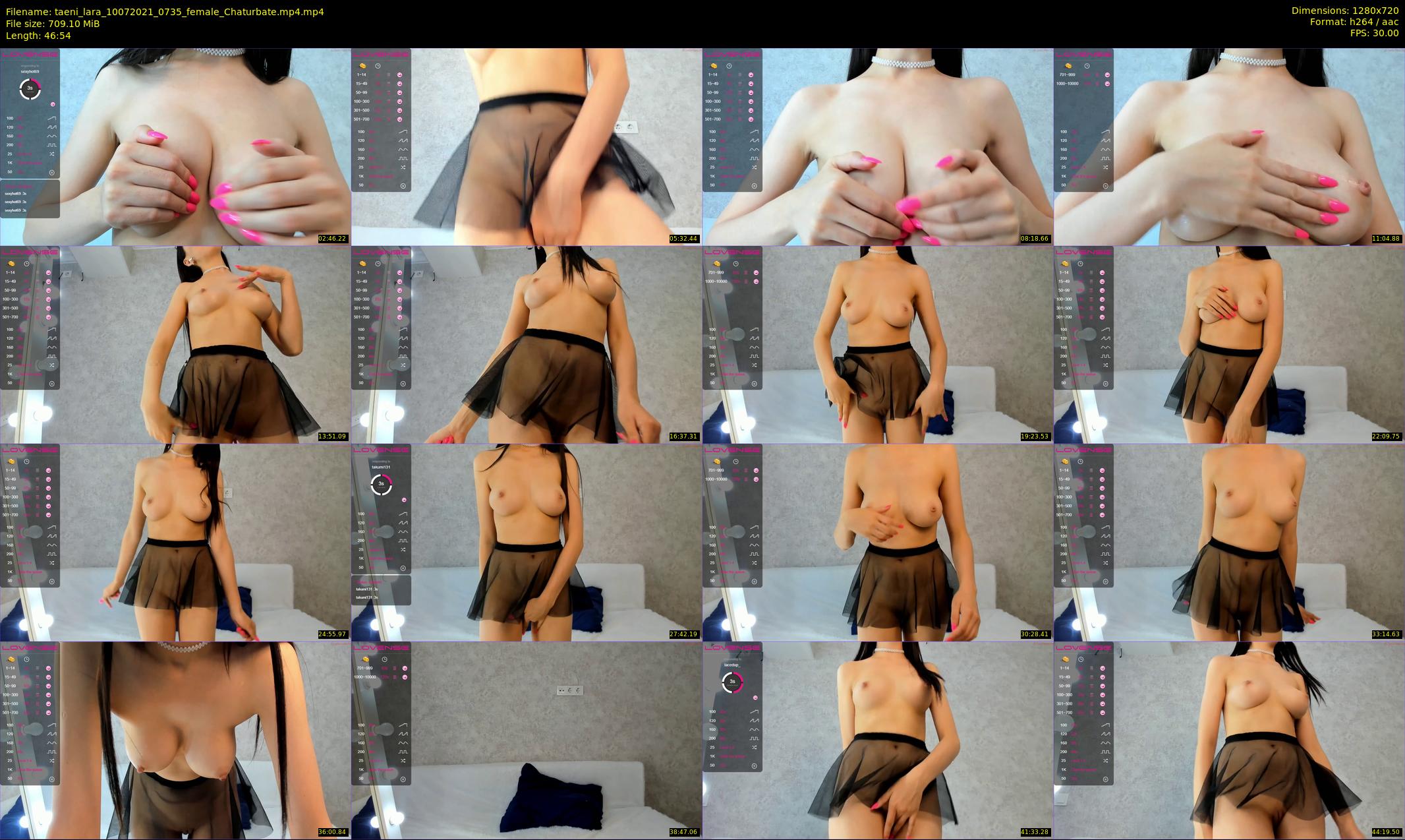 taeni_lara — 47 minute Chaturbate female cam show recording, 720p, Jul 10, 2021