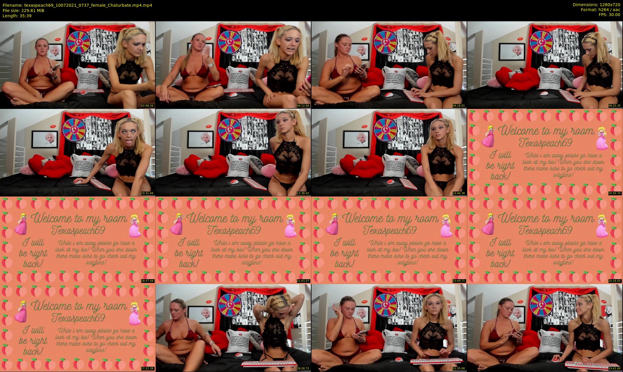 texaspeach69 — 36 minute Chaturbate female cam show recording, 720p, Jul 10, 2021