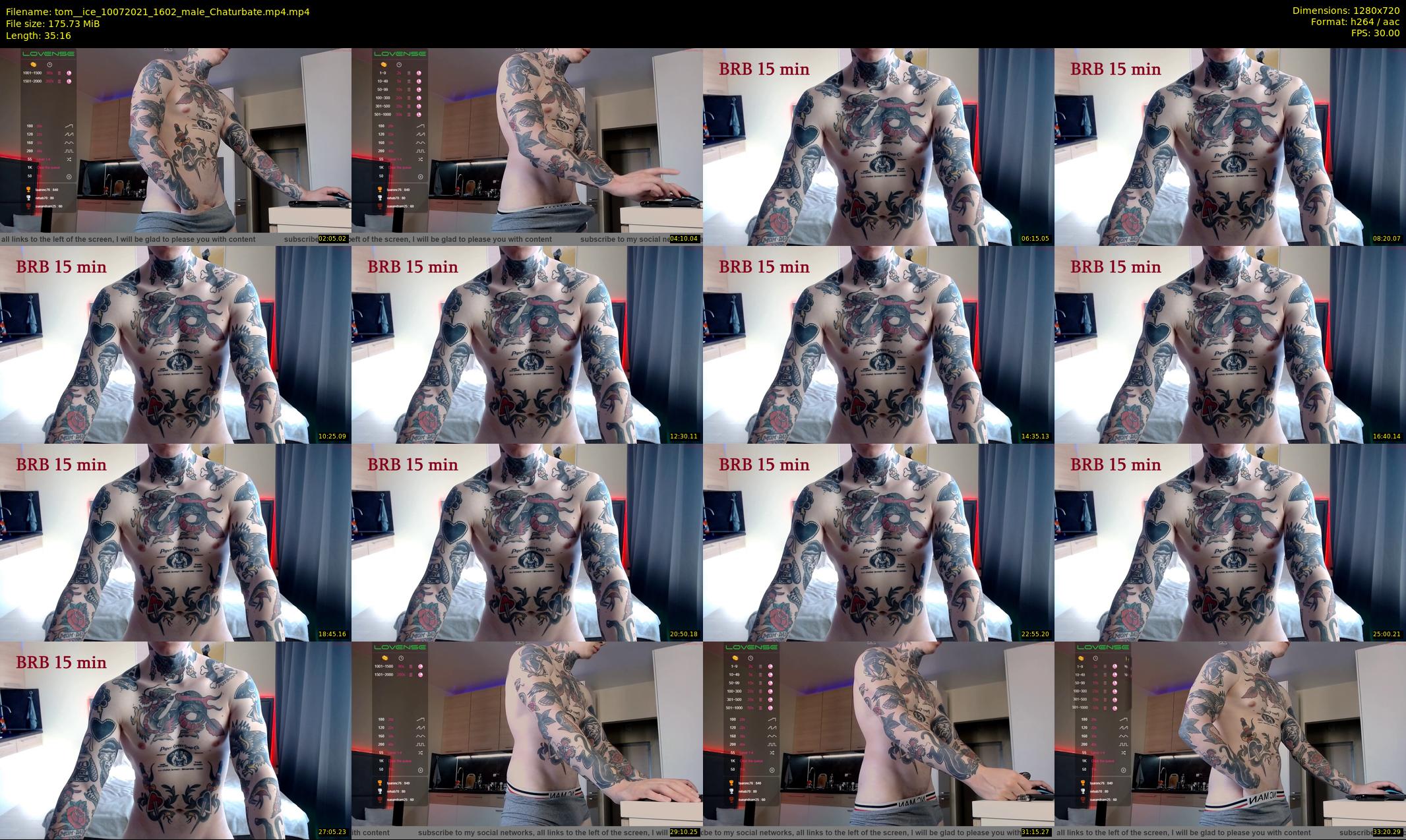 tom__ice — 36 minute Chaturbate male cam show recording, 720p, Jul 10, 2021