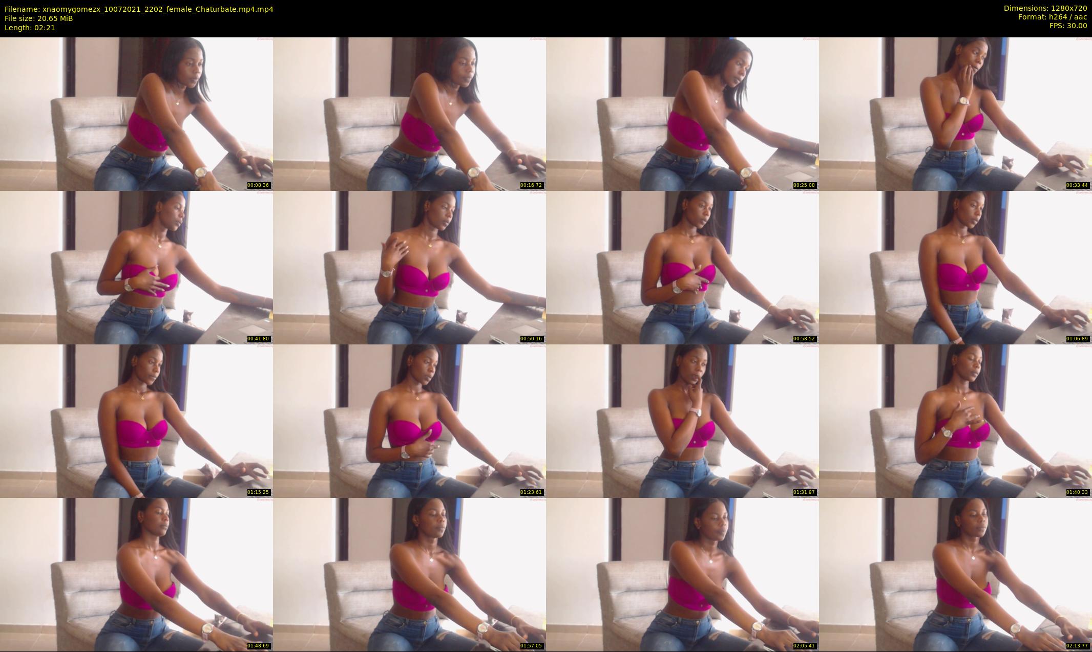 xnaomygomezx — 3 minute Chaturbate female cam show recording, 720p, Jul 10, 2021