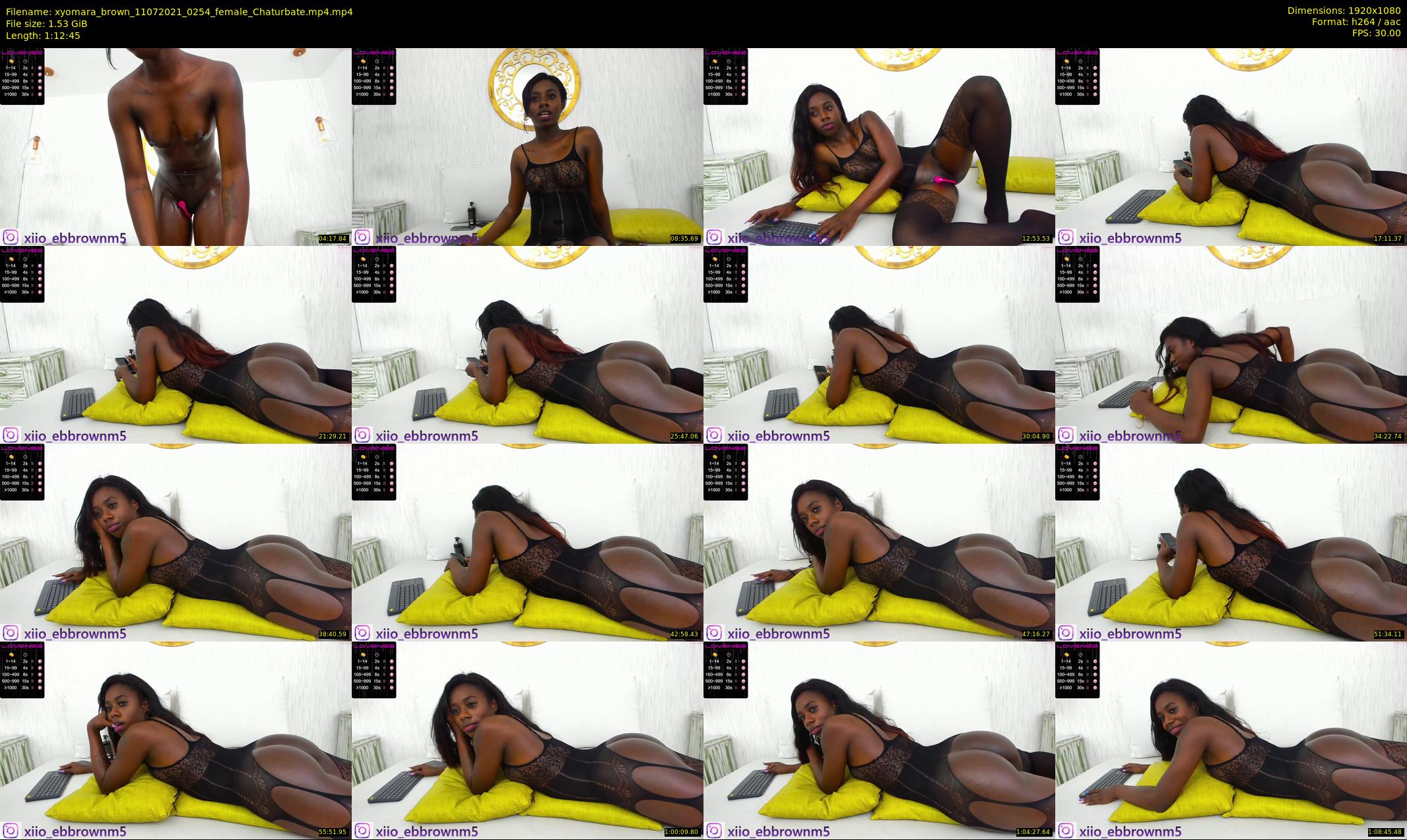 xyomara_brown — 73 minute Chaturbate female cam show recording, 1080p, Jul 11, 2021