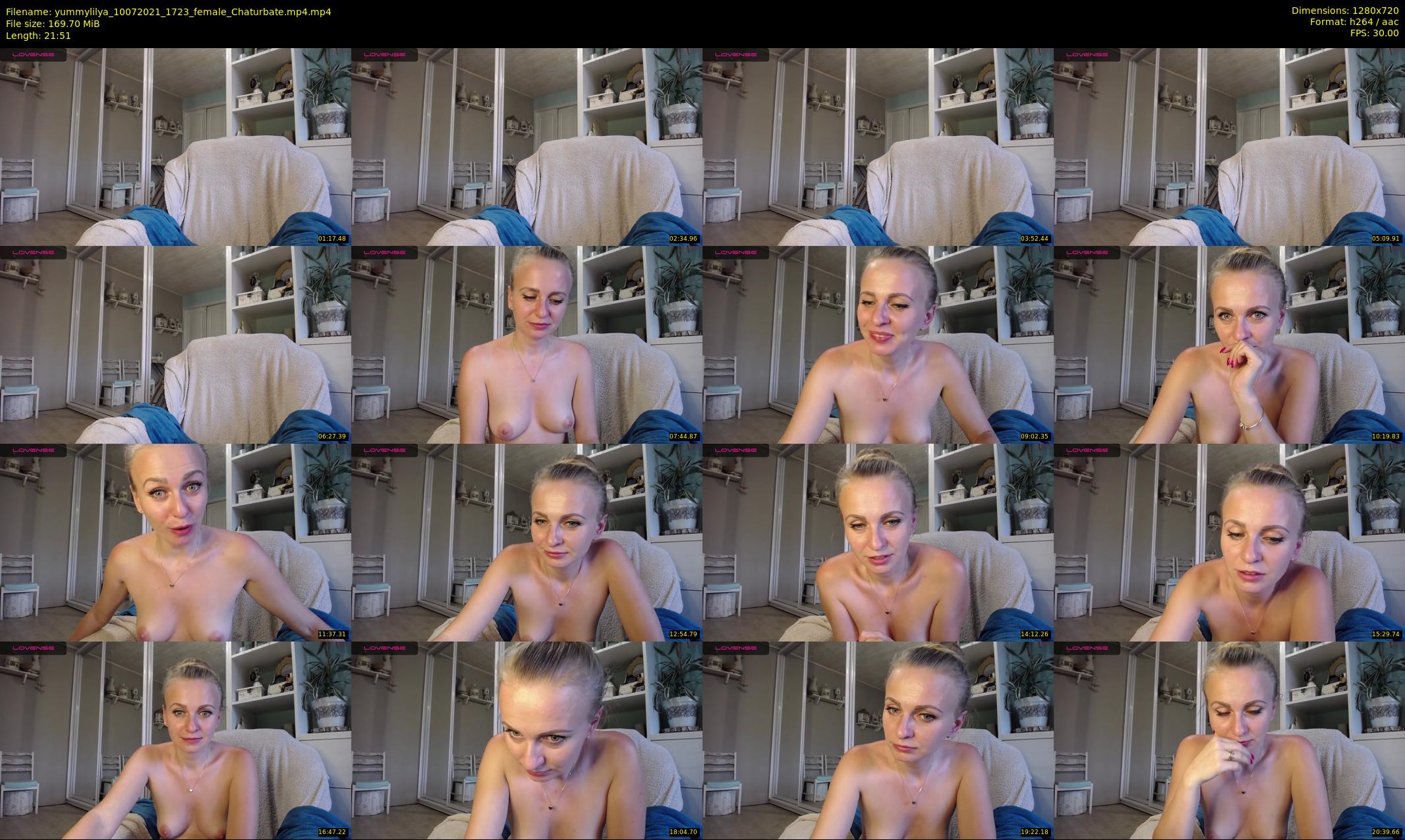 yummylilya — 22 minute Chaturbate female cam show recording, 720p, Jul 10, 2021