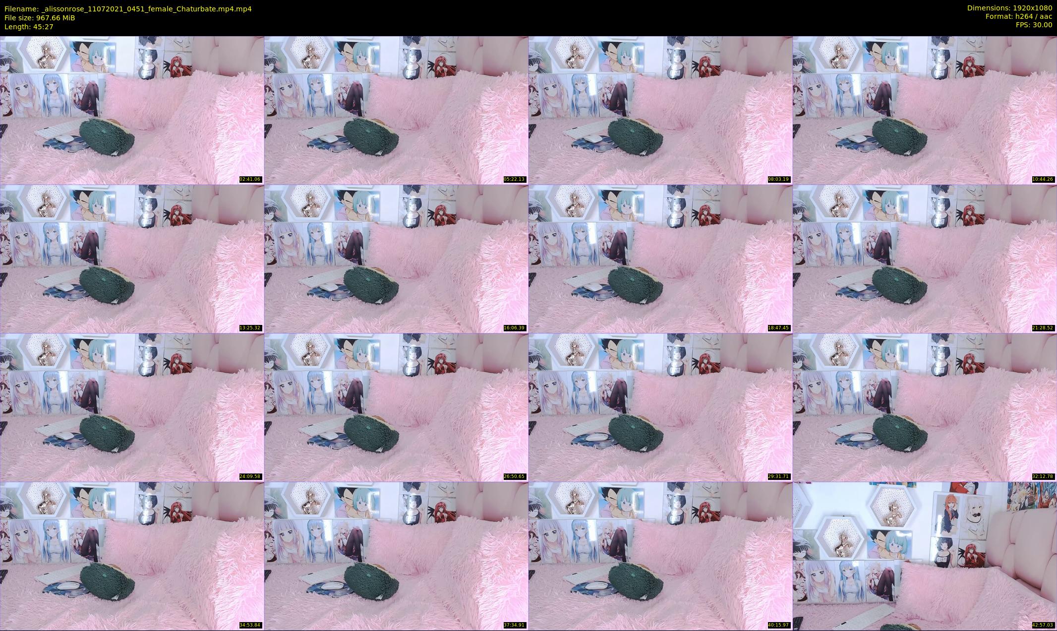_alissonrose — 46 minute Chaturbate female cam show recording, 1080p, Jul 11, 2021