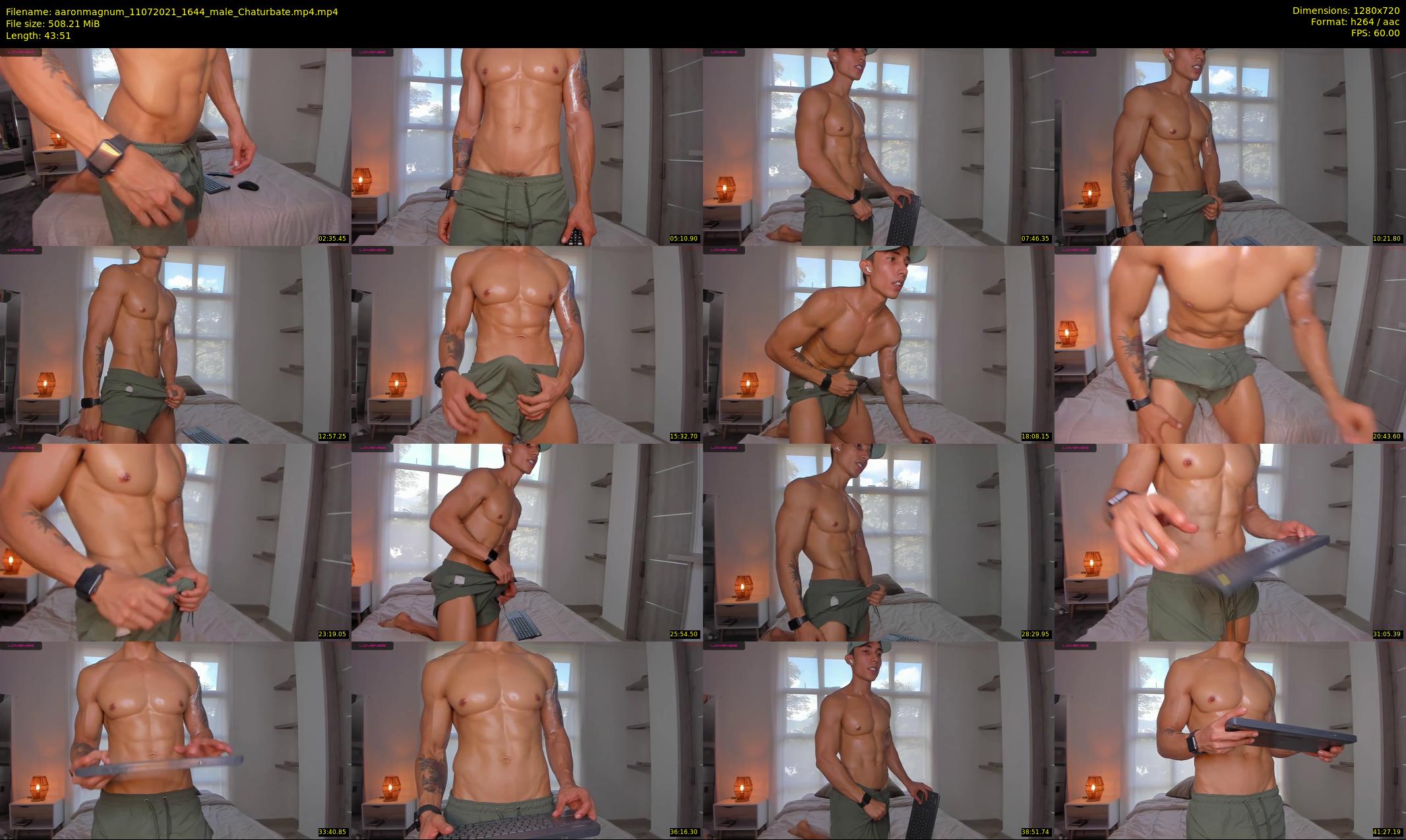 aaronmagnum — 44 minute Chaturbate male cam show recording, 720p, Jul 11, 2021