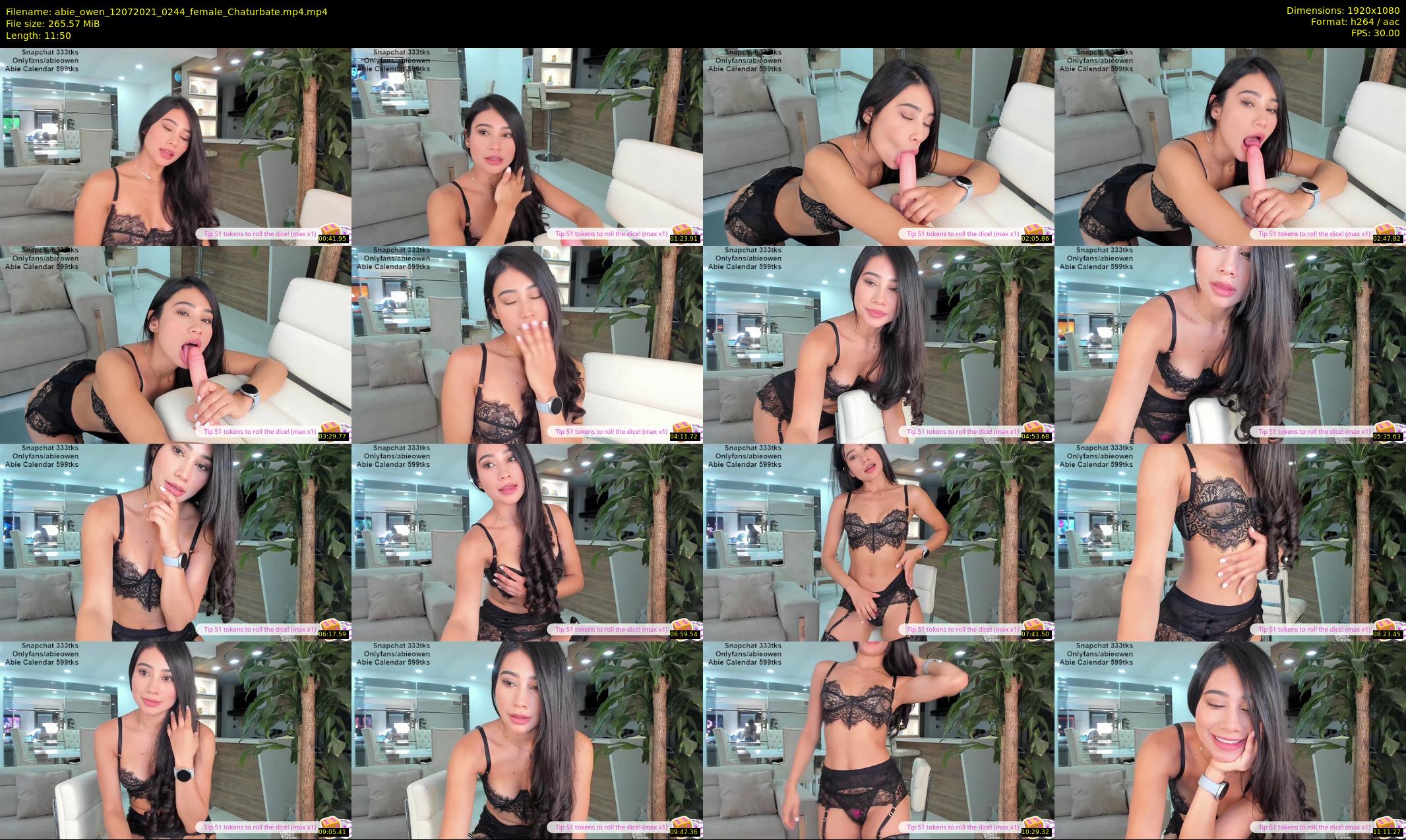 abie_owen — 12 minute Chaturbate female cam show recording, 1080p, Jul 12, 2021