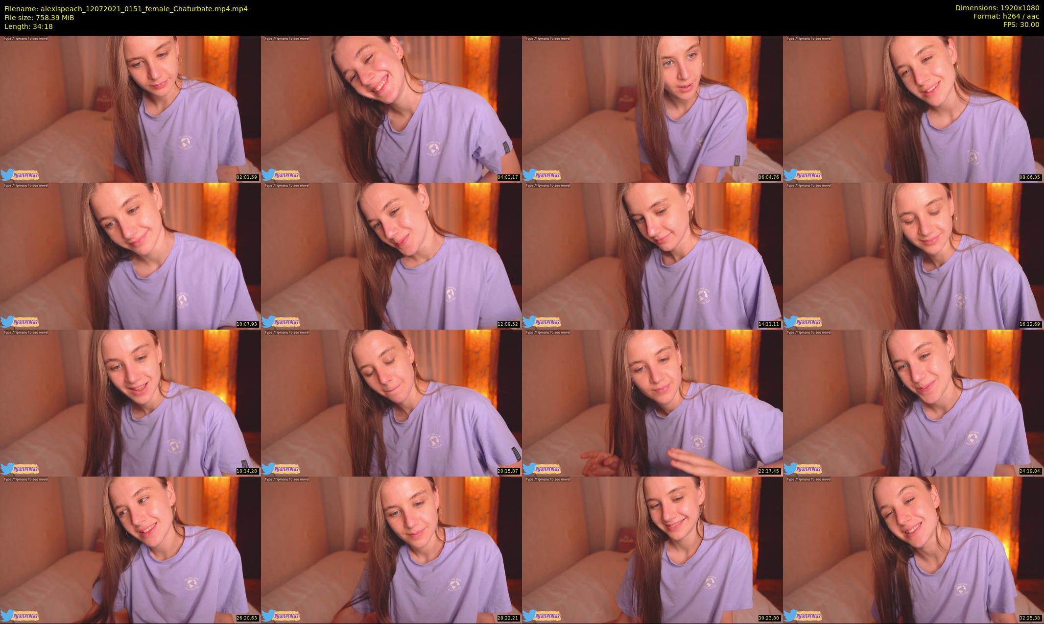 alexispeach — 35 minute Chaturbate female cam show recording, 1080p, Jul 12, 2021