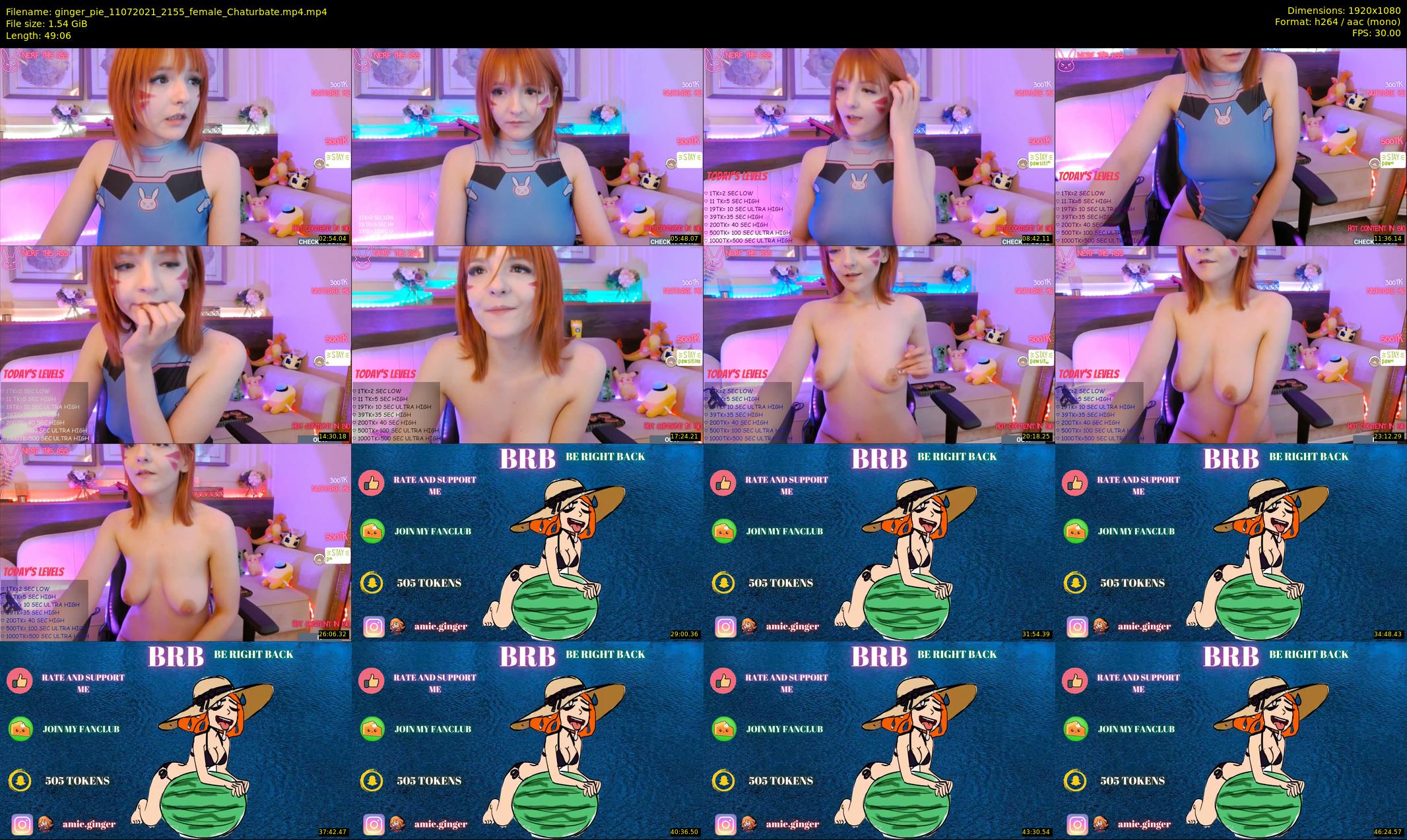 ginger_pie — 50 minute Chaturbate female cam show recording, 1080p, Jul 11, 2021