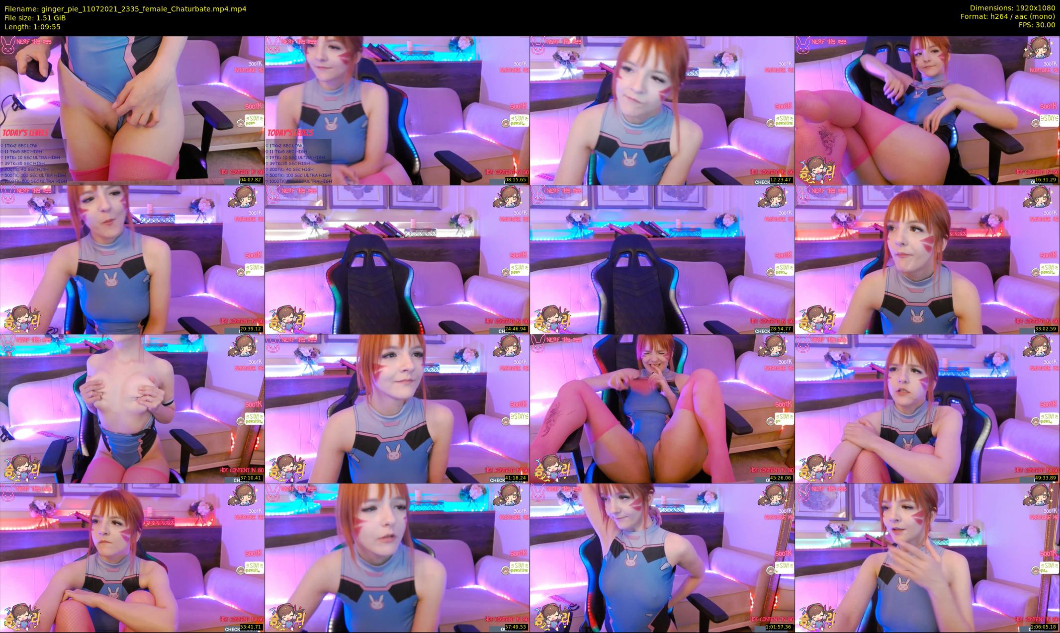 ginger_pie — 70 minute Chaturbate female cam show recording, 1080p, Jul 11, 2021