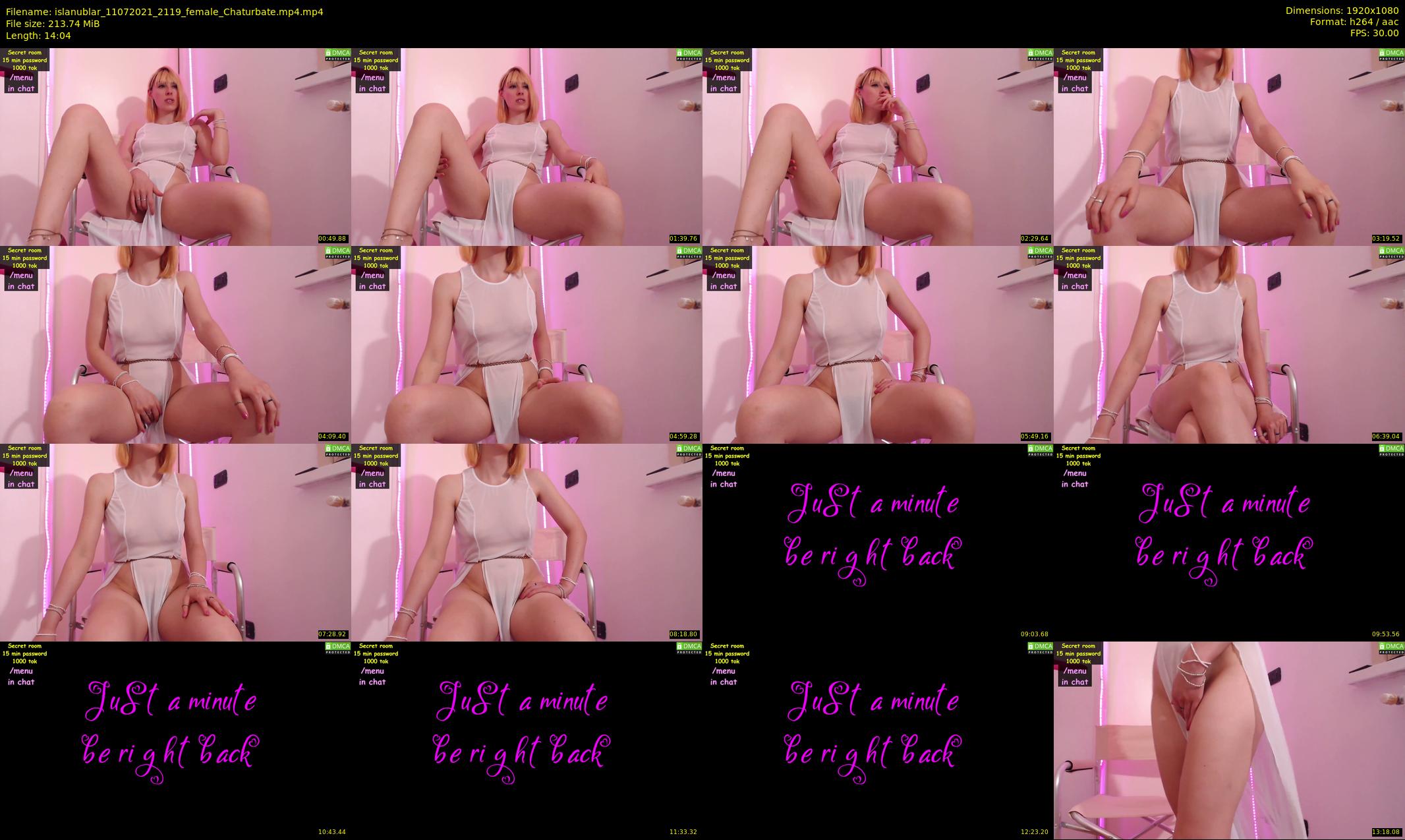 islanublar — 15 minute Chaturbate female cam show recording, 1080p, Jul 11, 2021