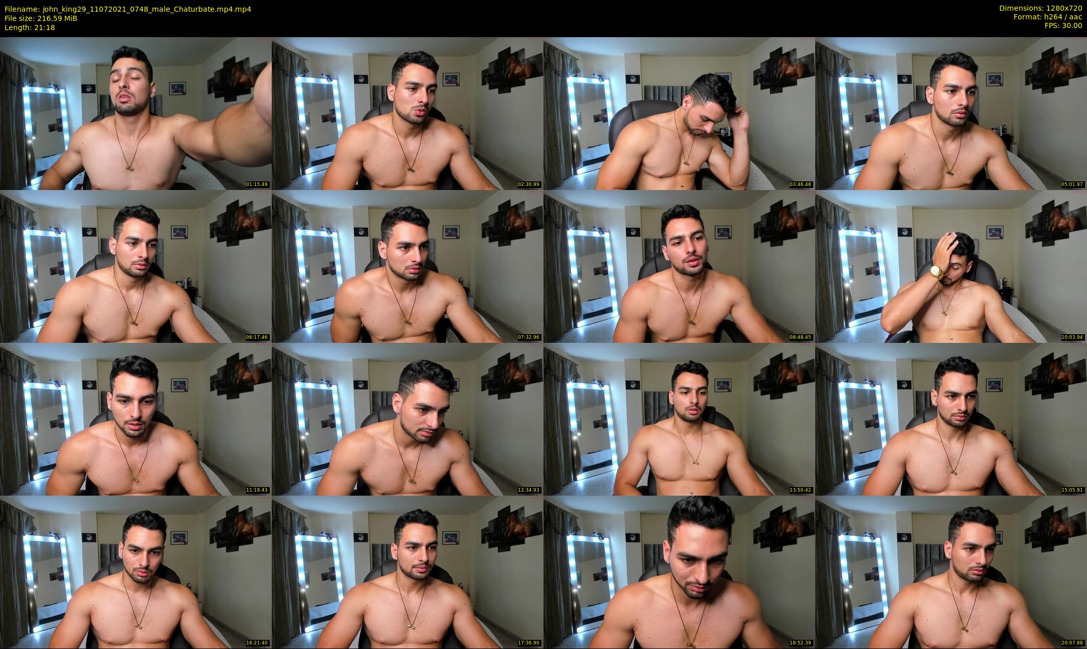john_king29 — 22 minute Chaturbate male cam show recording, 720p, Jul 11, 2021