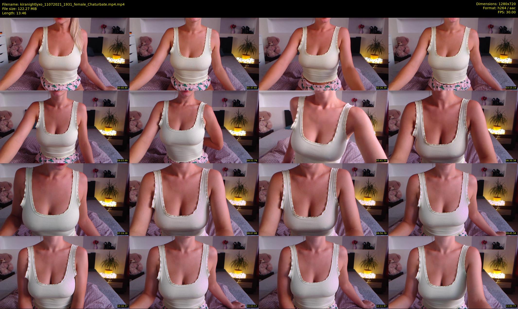 kiranightlyxo — 14 minute Chaturbate female cam show recording, 720p, Jul 11, 2021
