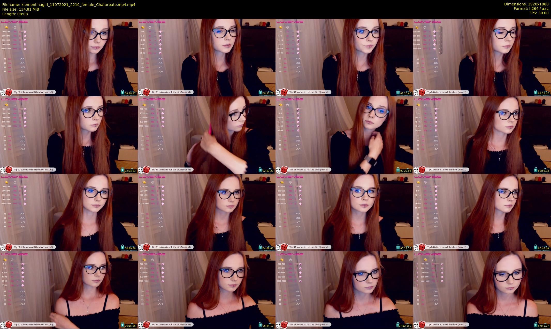 klementinagirl — 9 minute Chaturbate female cam show recording, 1080p, Jul 11, 2021