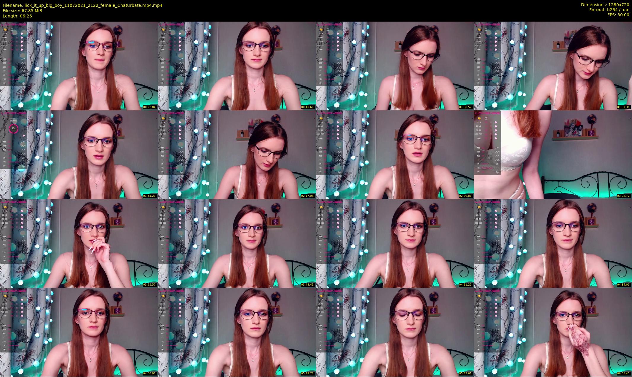 lick_it_up_big_boy — 7 minute Chaturbate female cam show recording, 720p, Jul 11, 2021