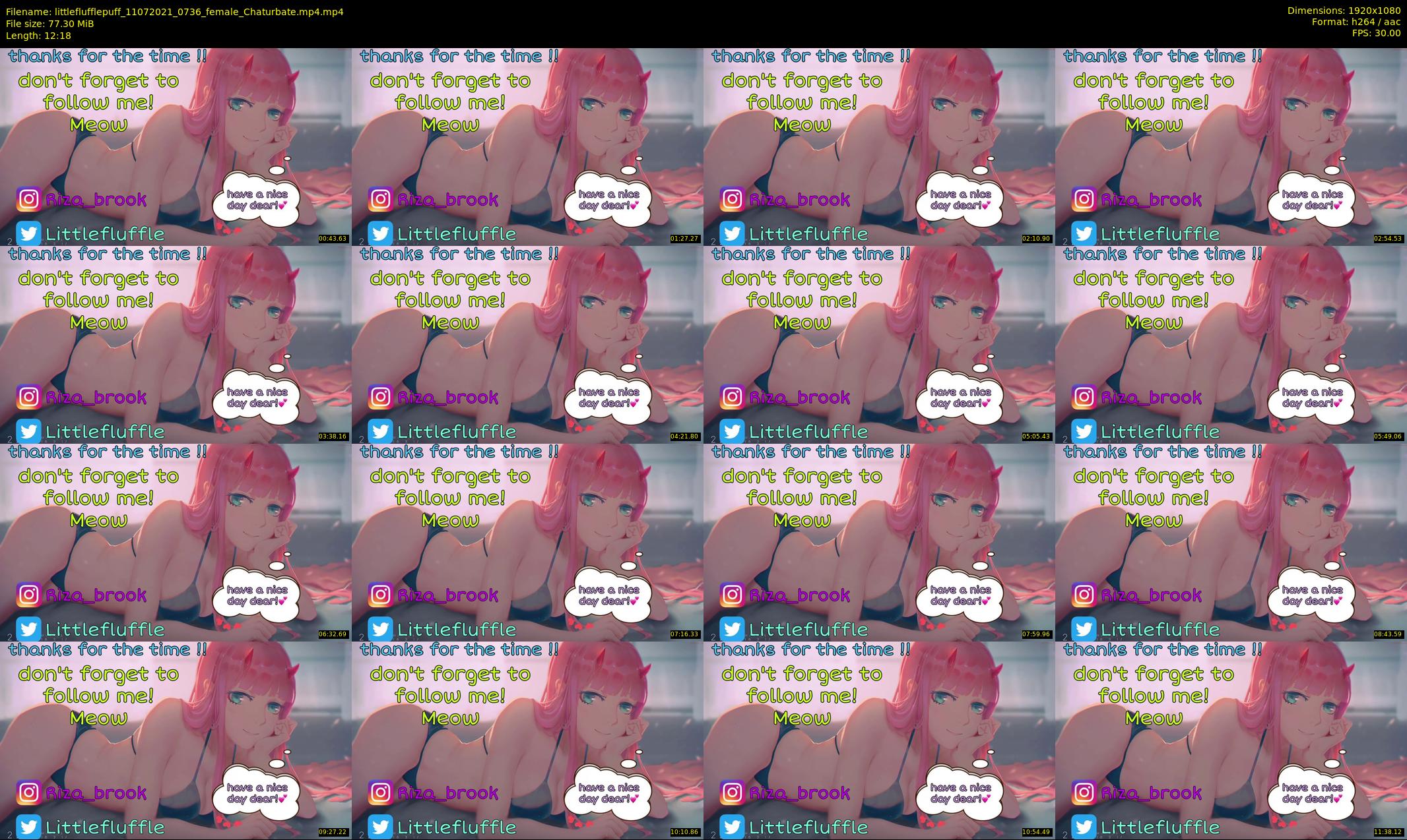 littleflufflepuff — 13 minute Chaturbate female cam show recording, 1080p, Jul 11, 2021