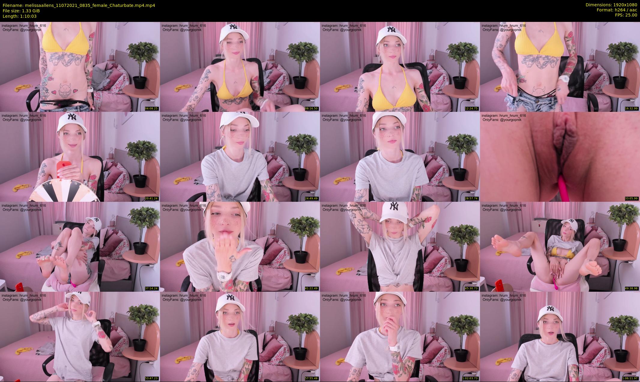 melissaallens — 71 minute Chaturbate female cam show recording, 1080p, Jul 11, 2021