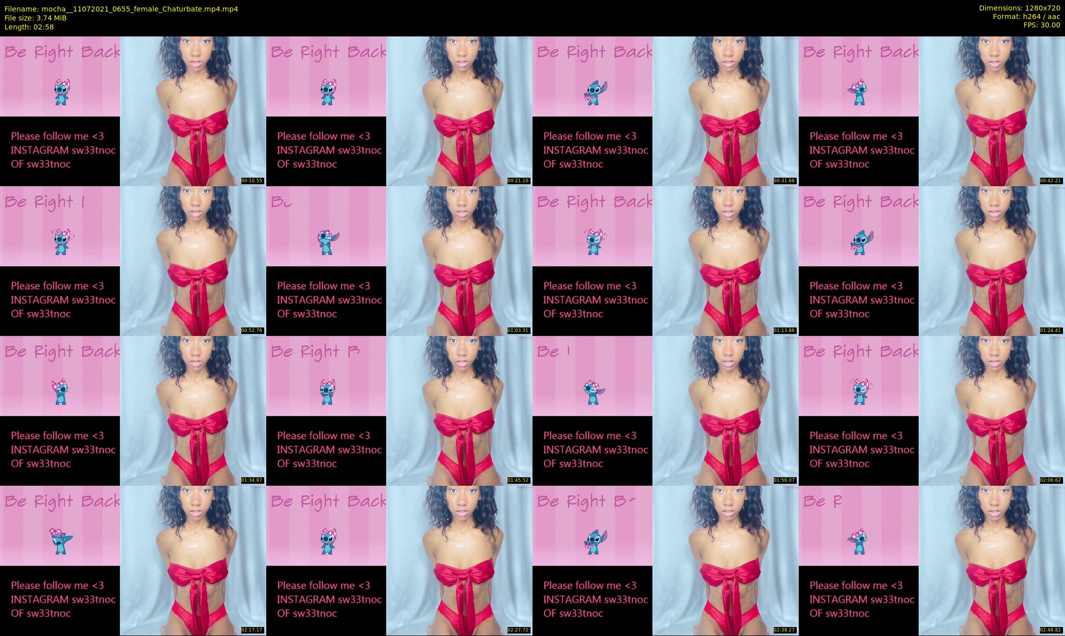 mocha_ — 3 minute Chaturbate female cam show recording, 720p, Jul 11, 2021