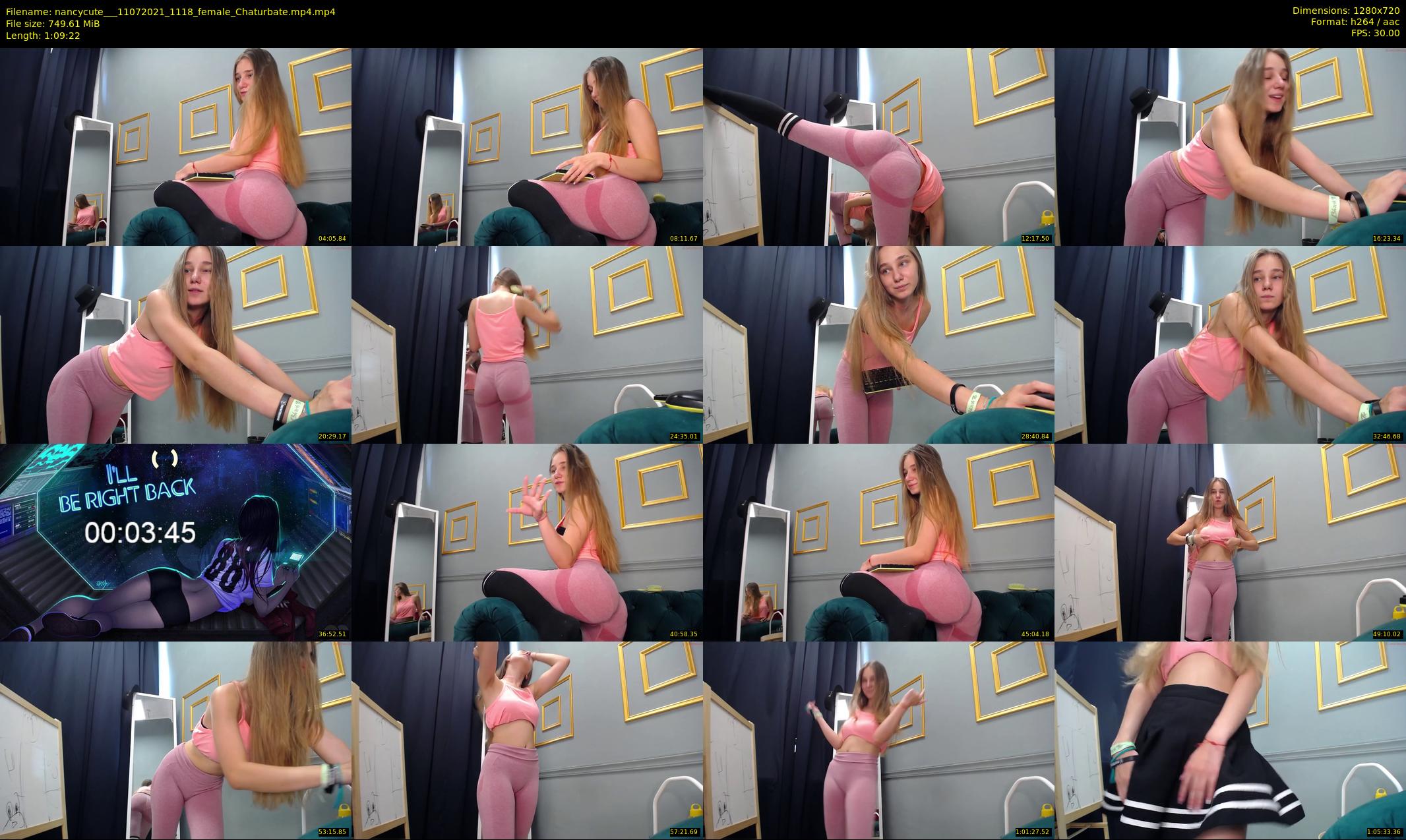 nancycute__ — 70 minute Chaturbate female cam show recording, 720p, Jul 11, 2021