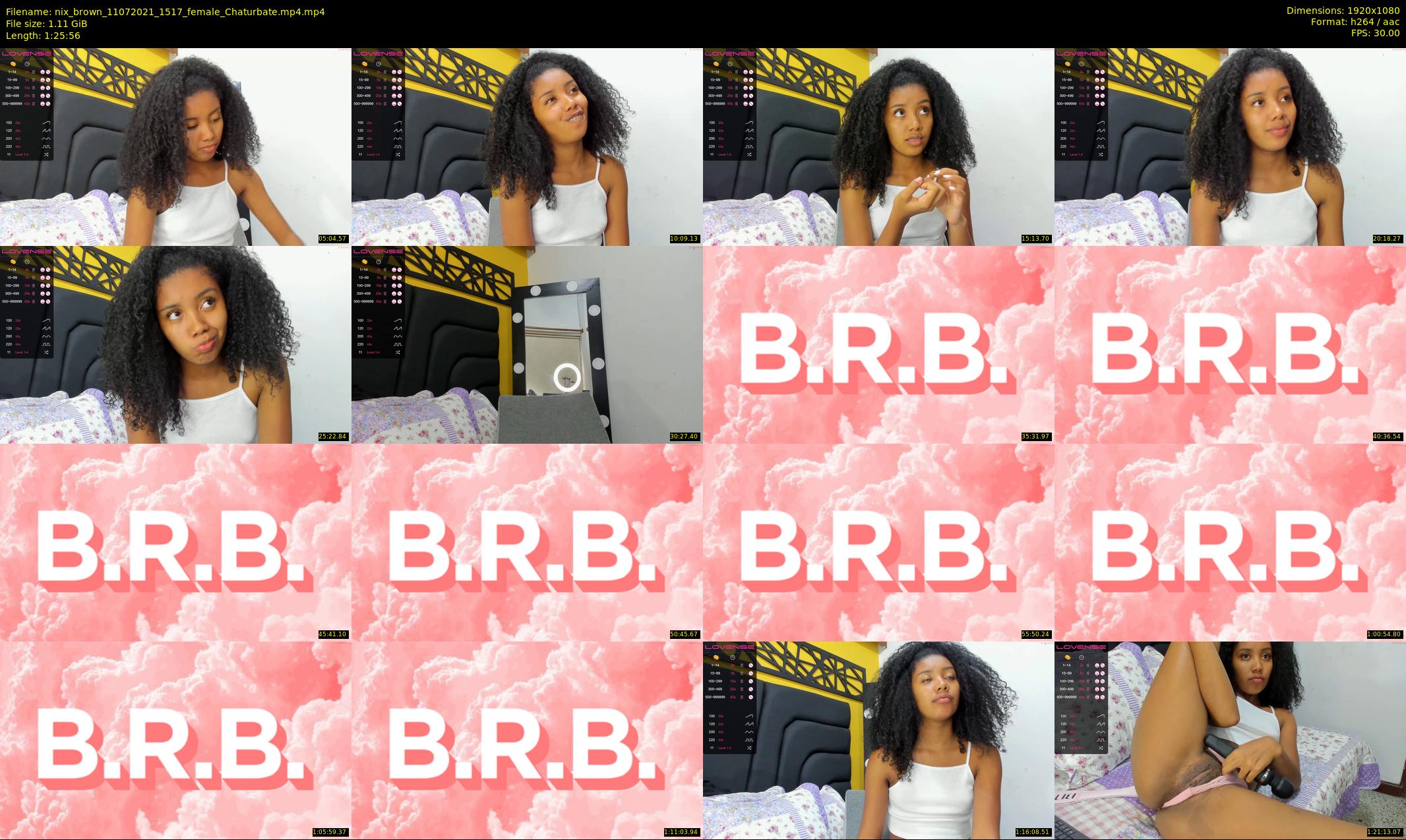 nix_brown — 86 minute Chaturbate female cam show recording, 1080p, Jul 11, 2021