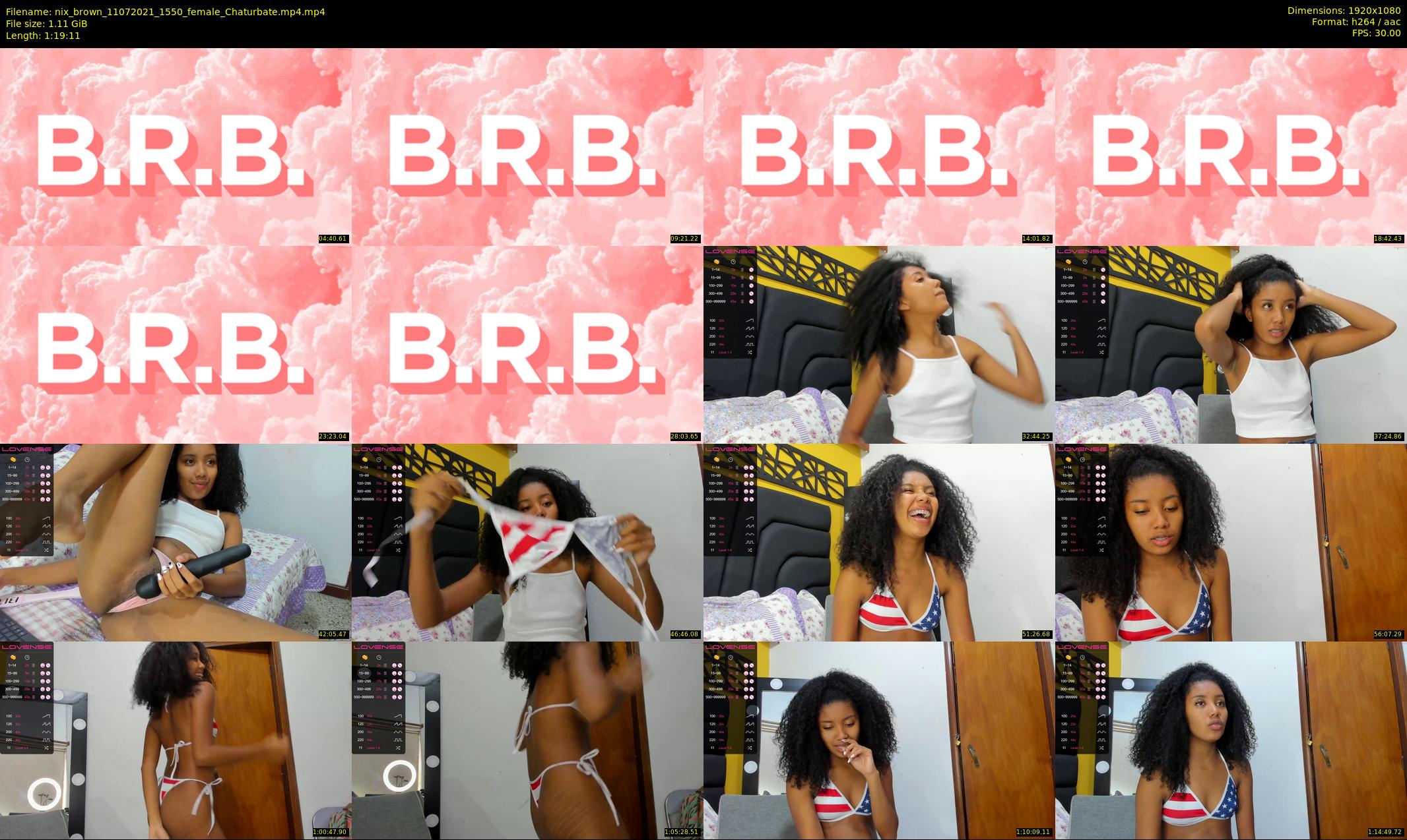 nix_brown — 80 minute Chaturbate female cam show recording, 1080p, Jul 11, 2021