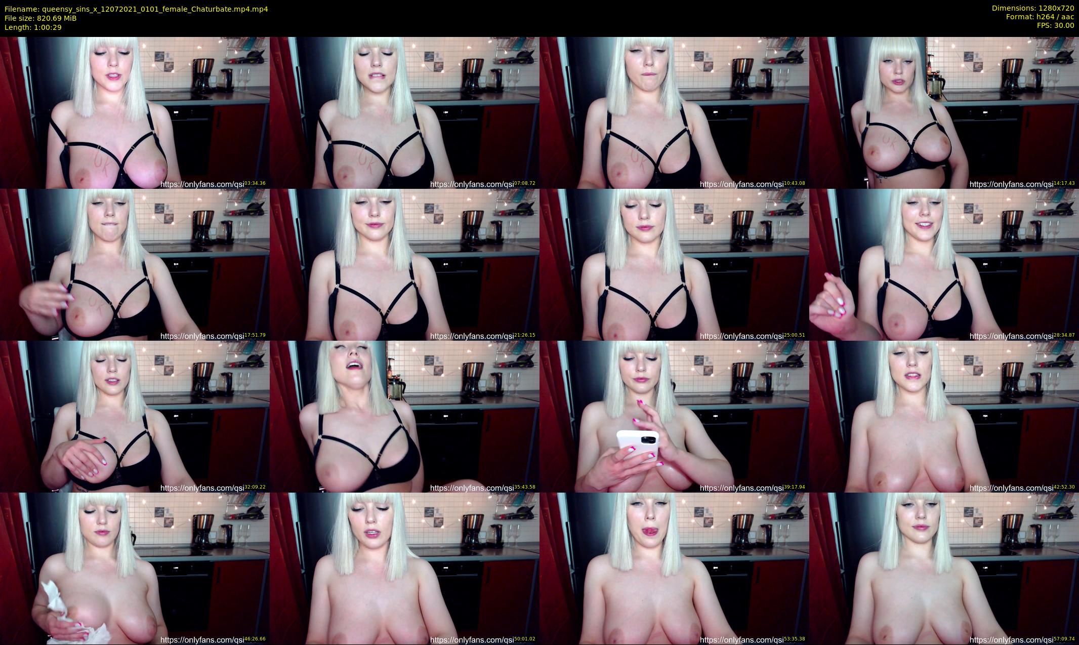 queensy_sins_x — 61 minute Chaturbate female cam show recording, 720p, Jul 12, 2021