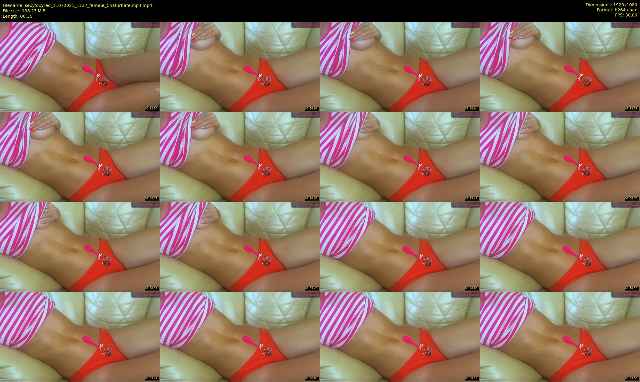 sexyfoxyred — 7 minute Chaturbate female cam show recording, 1080p, Jul 11, 2021