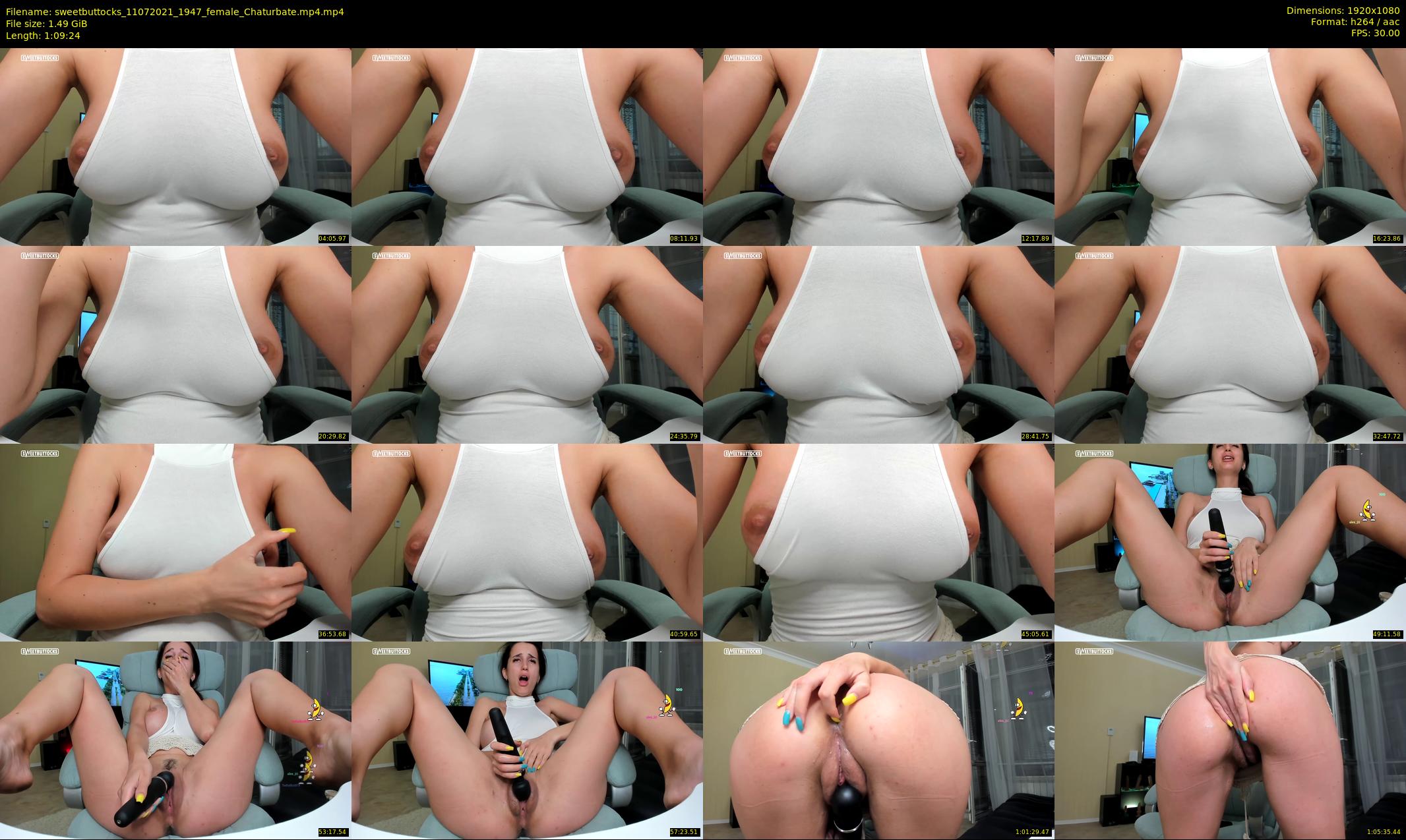 sweetbuttocks — 70 minute Chaturbate female cam show recording, 1080p, Jul 11, 2021