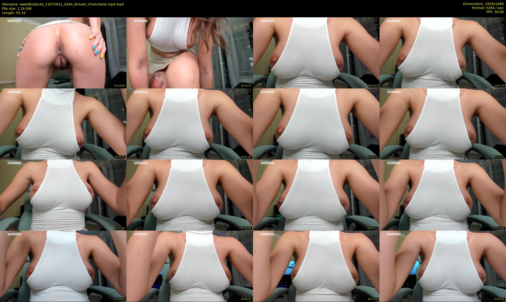 sweetbuttocks — 56 minute Chaturbate female cam show recording, 1080p, Jul 11, 2021