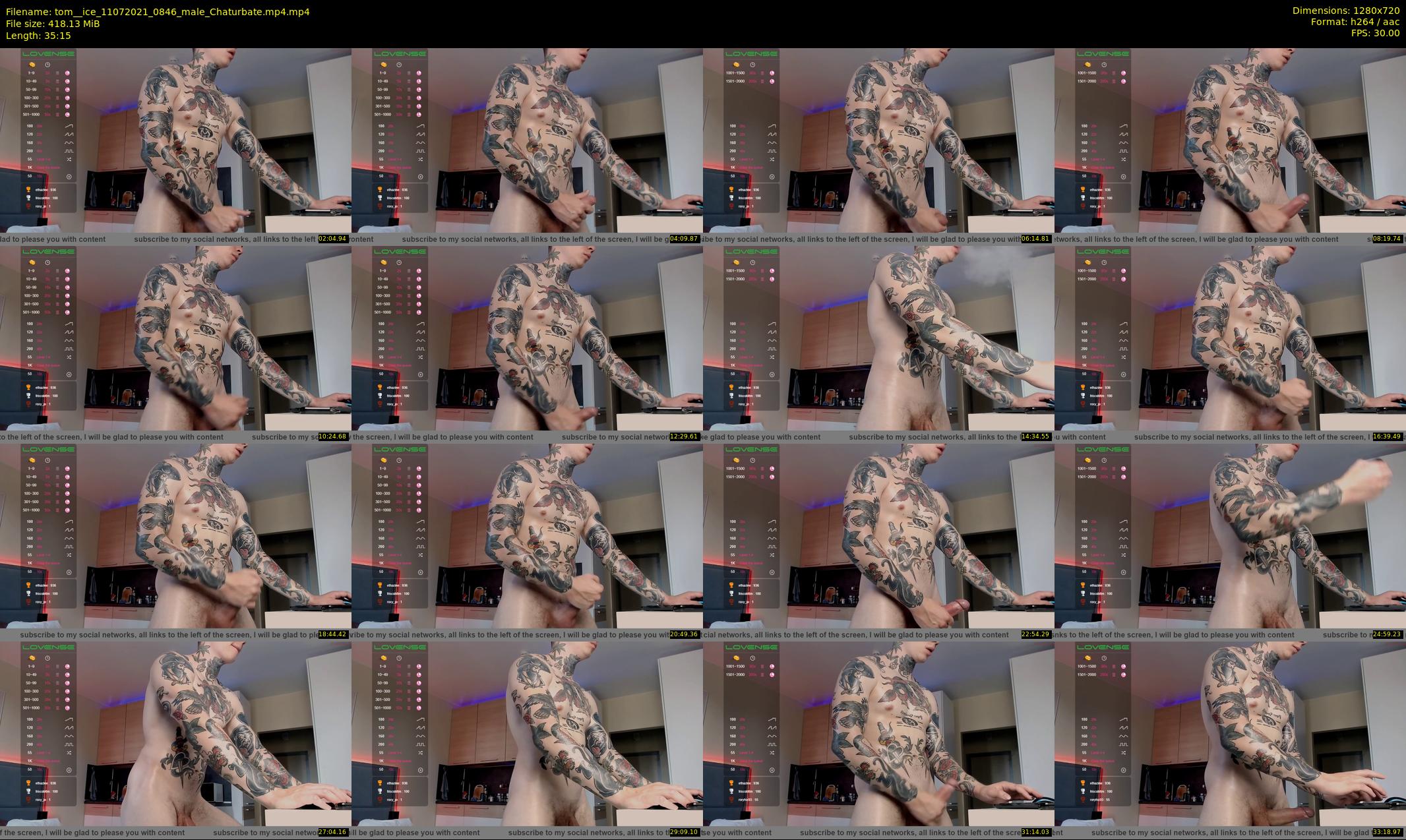 tom__ice — 36 minute Chaturbate male cam show recording, 720p, Jul 11, 2021