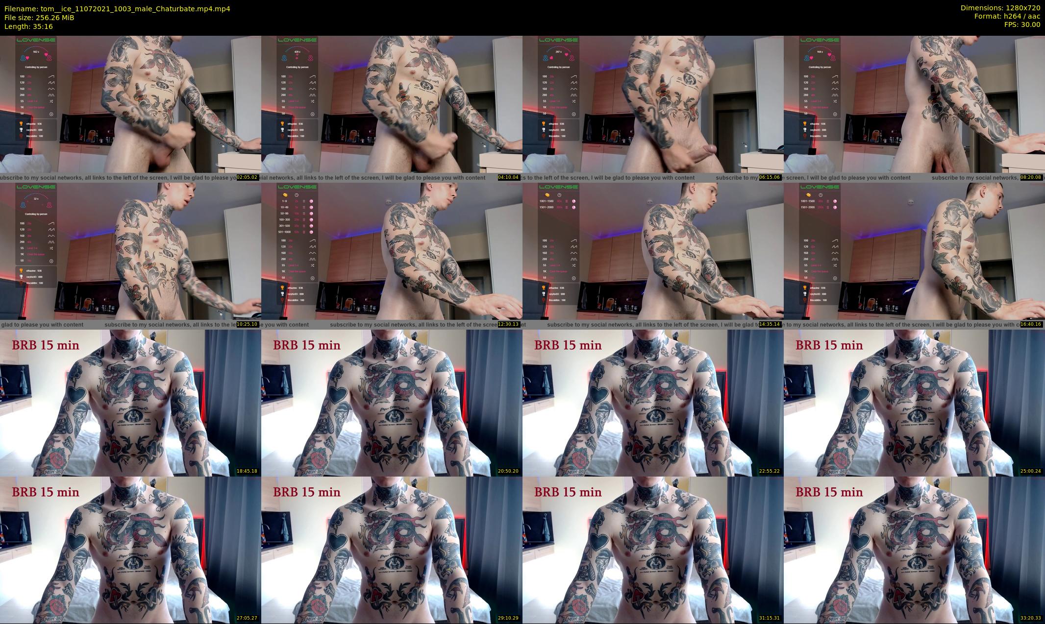 tom__ice — 36 minute Chaturbate male cam show recording, 720p, Jul 11, 2021