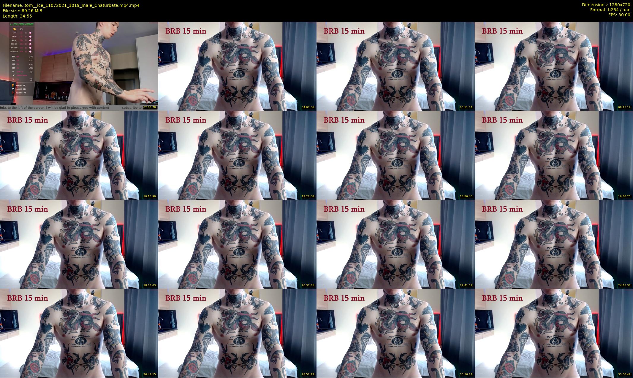 tom__ice — 35 minute Chaturbate male cam show recording, 720p, Jul 11, 2021