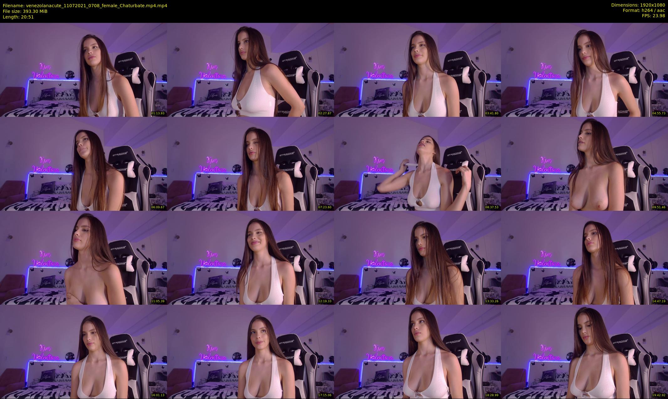 venezolanacute — 21 minute Chaturbate female cam show recording, 1080p, Jul 11, 2021