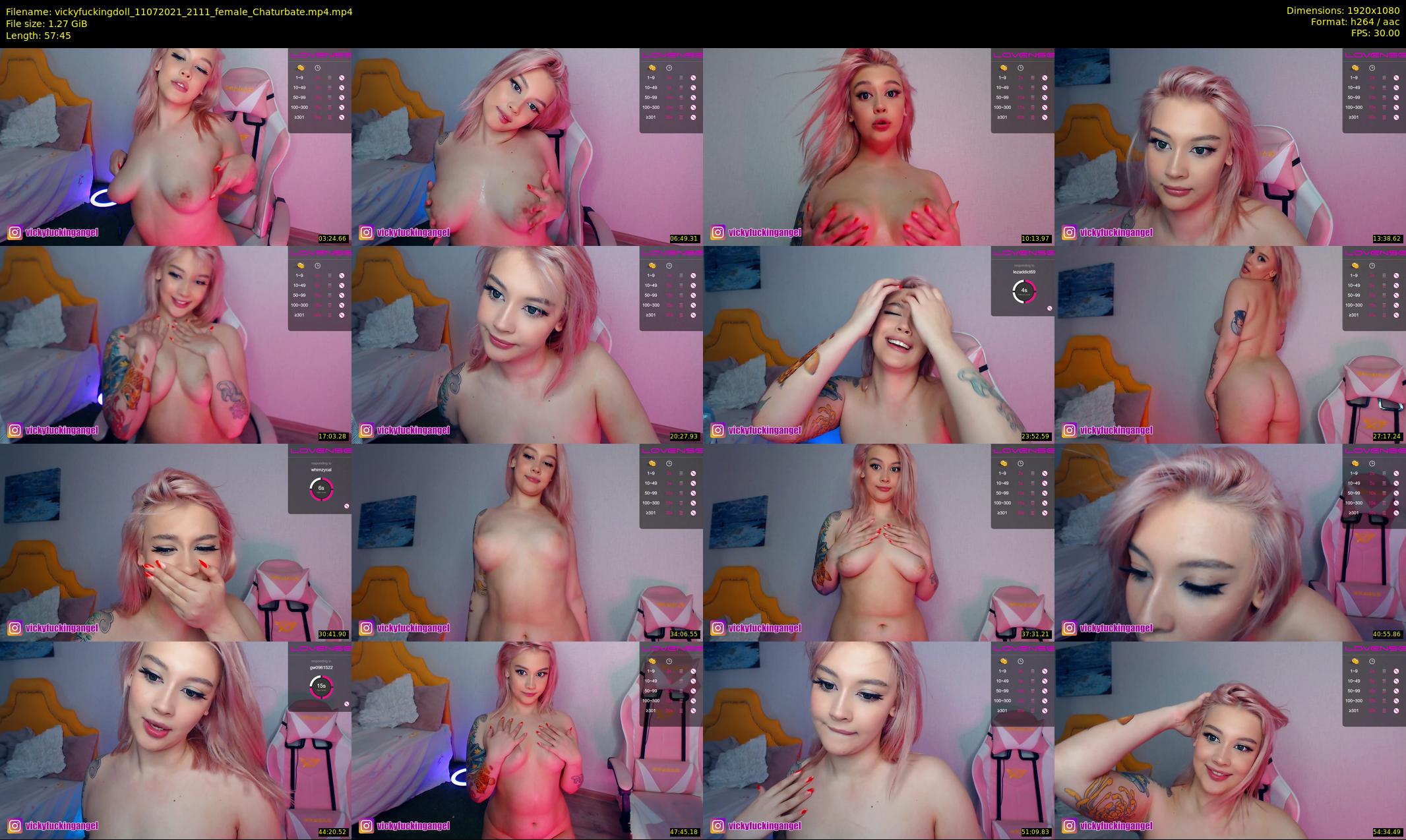 vickyfuckingdoll — 58 minute Chaturbate female cam show recording, 1080p, Jul 11, 2021