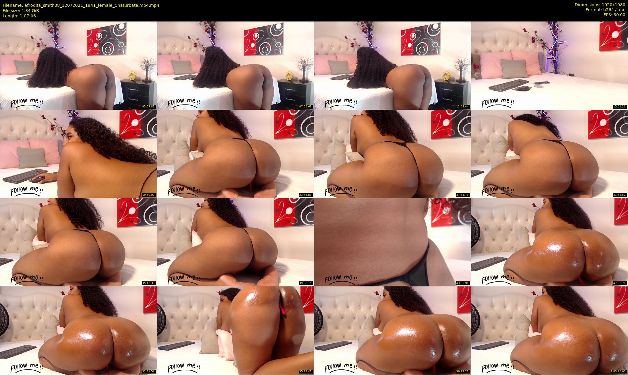 afrodita_smith08 — 68 minute Chaturbate female cam show recording, 1080p, Jul 12, 2021