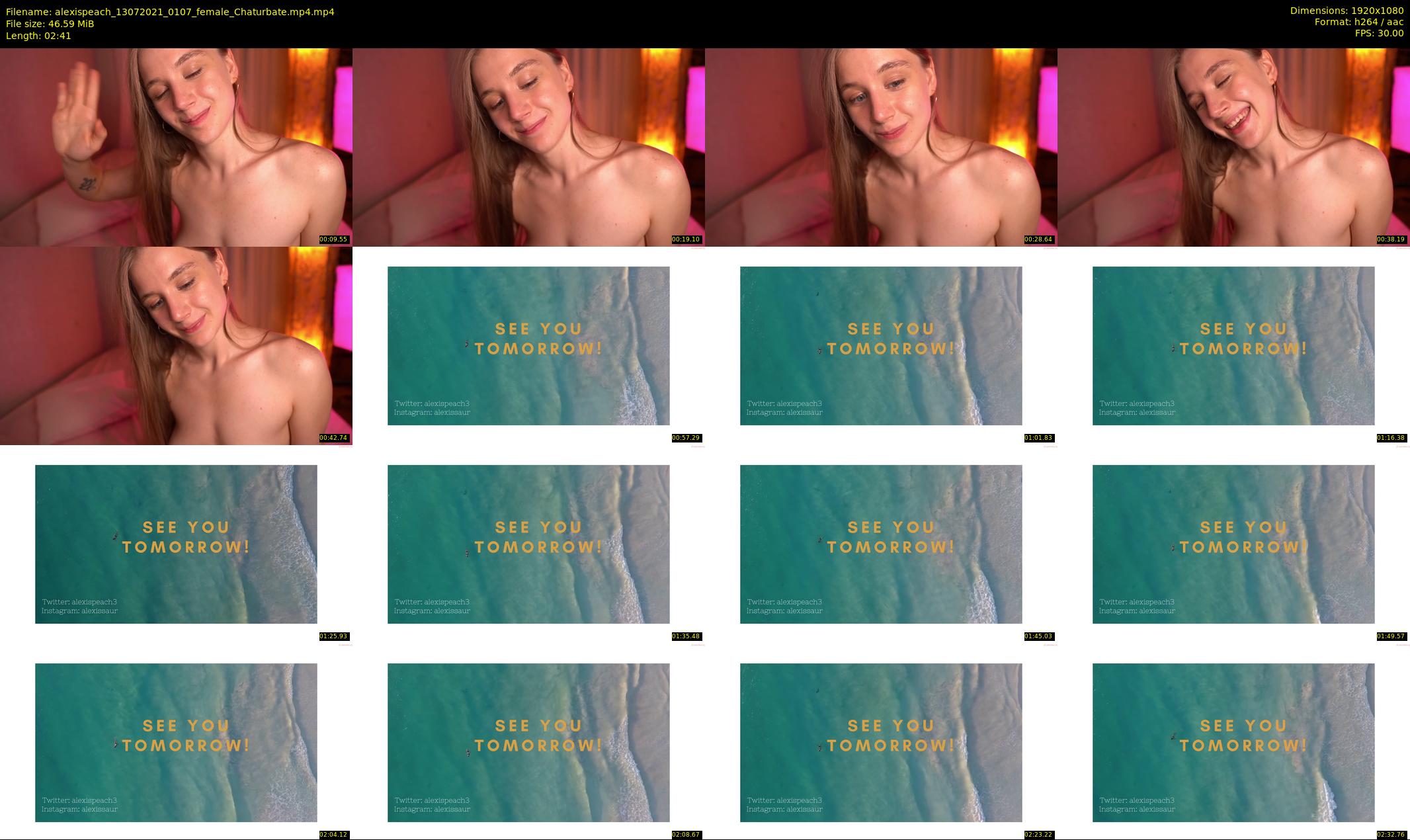 alexispeach — 3 minute Chaturbate female cam show recording, 1080p, Jul 13, 2021