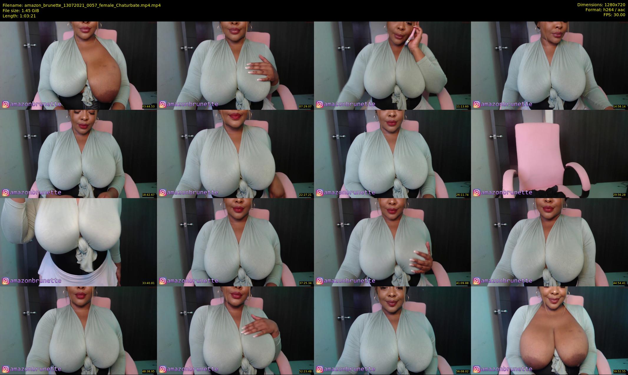 amazon_brunette — 64 minute Chaturbate female cam show recording, 720p, Jul 13, 2021