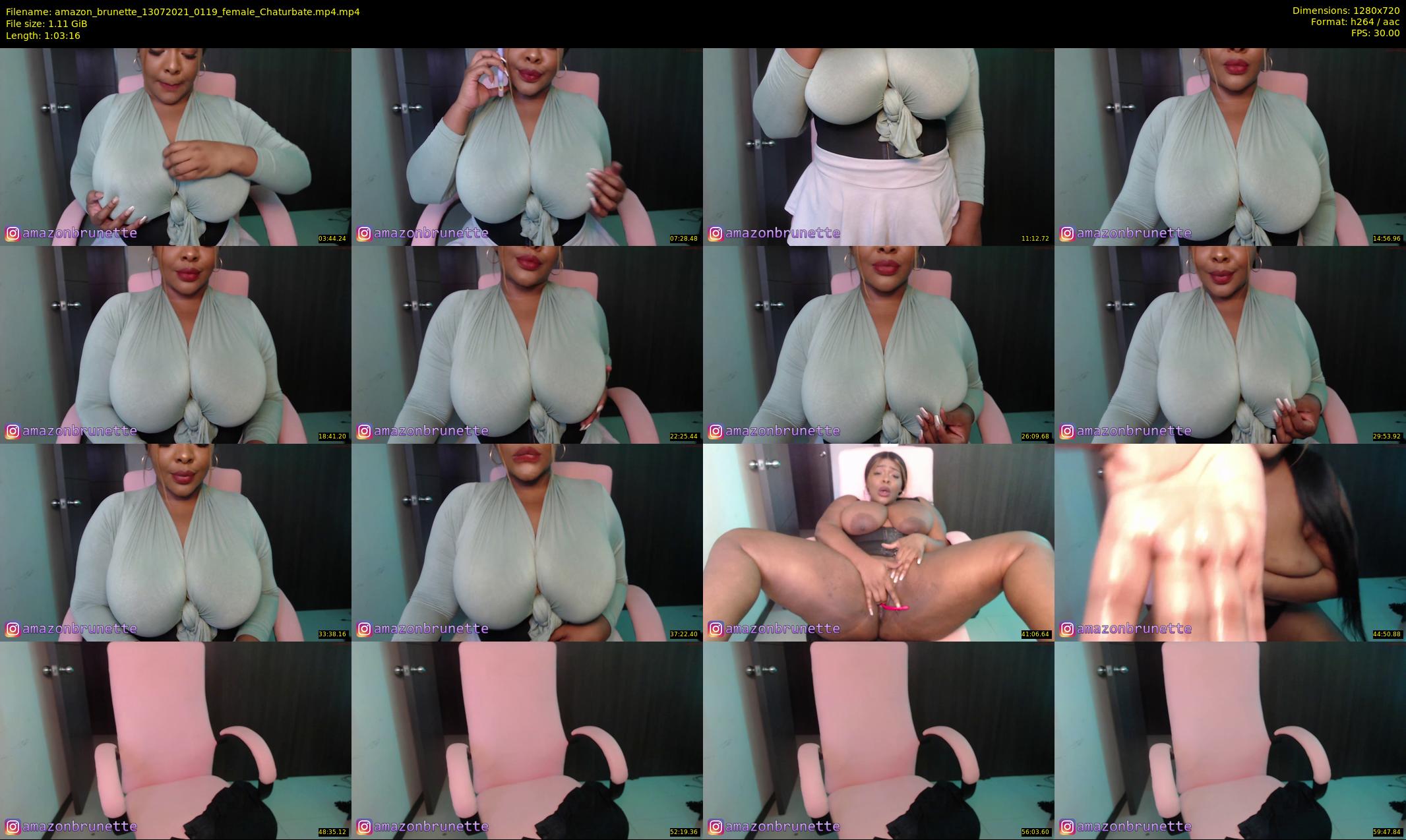 amazon_brunette — 64 minute Chaturbate female cam show recording, 720p, Jul 13, 2021