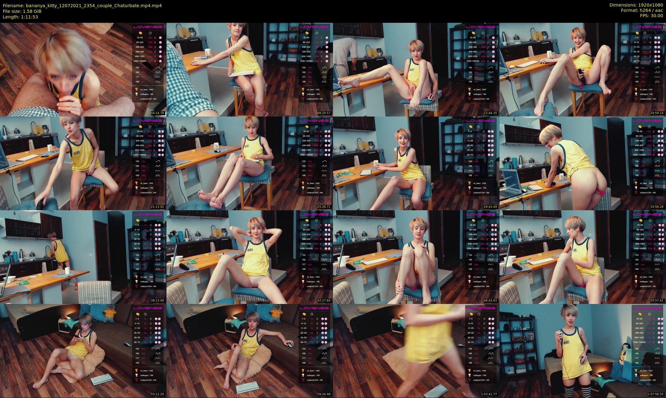 bananya_kitty — 72 minute Chaturbate couple cam show recording, 1080p, Jul 12, 2021