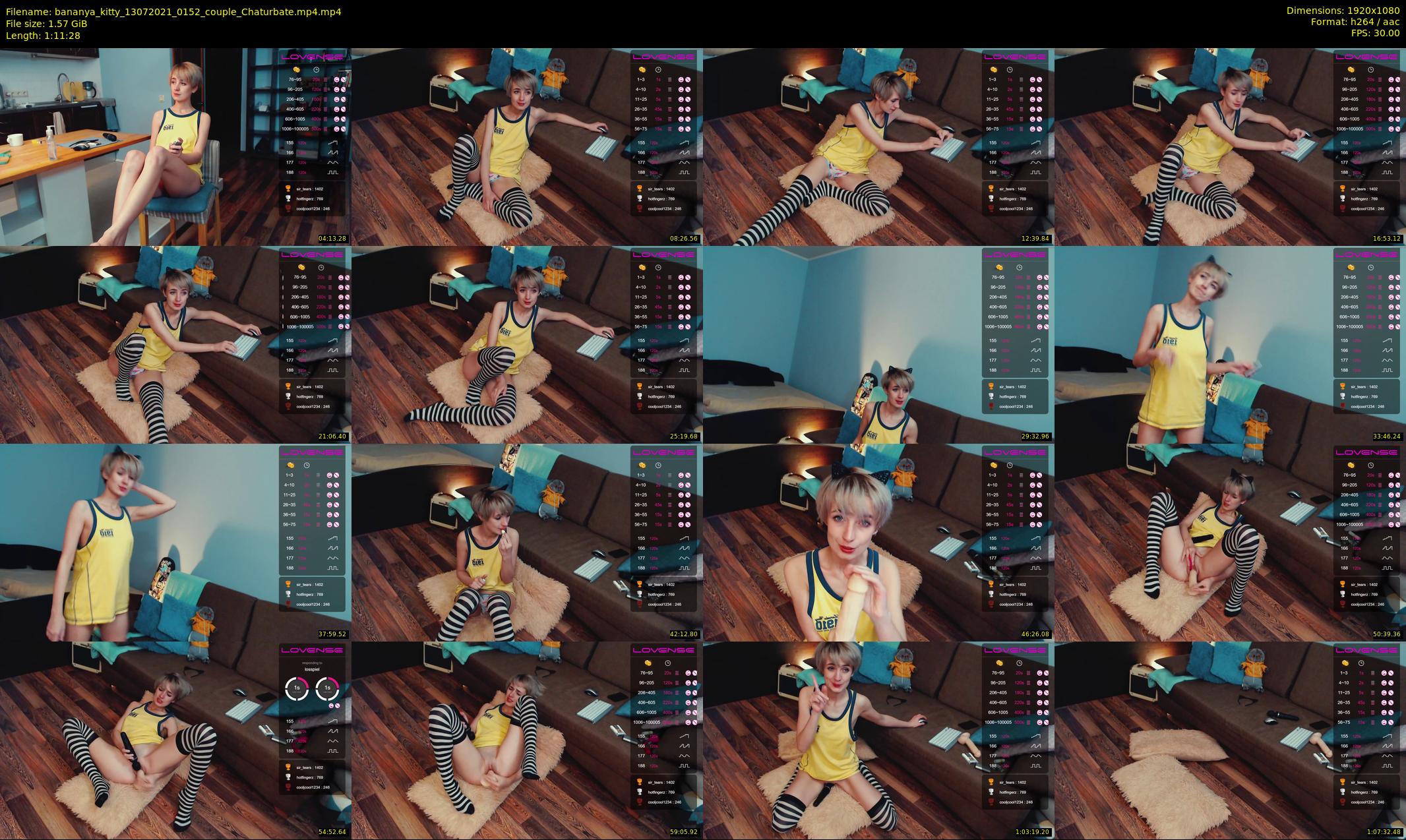 bananya_kitty — 72 minute Chaturbate couple cam show recording, 1080p, Jul 13, 2021