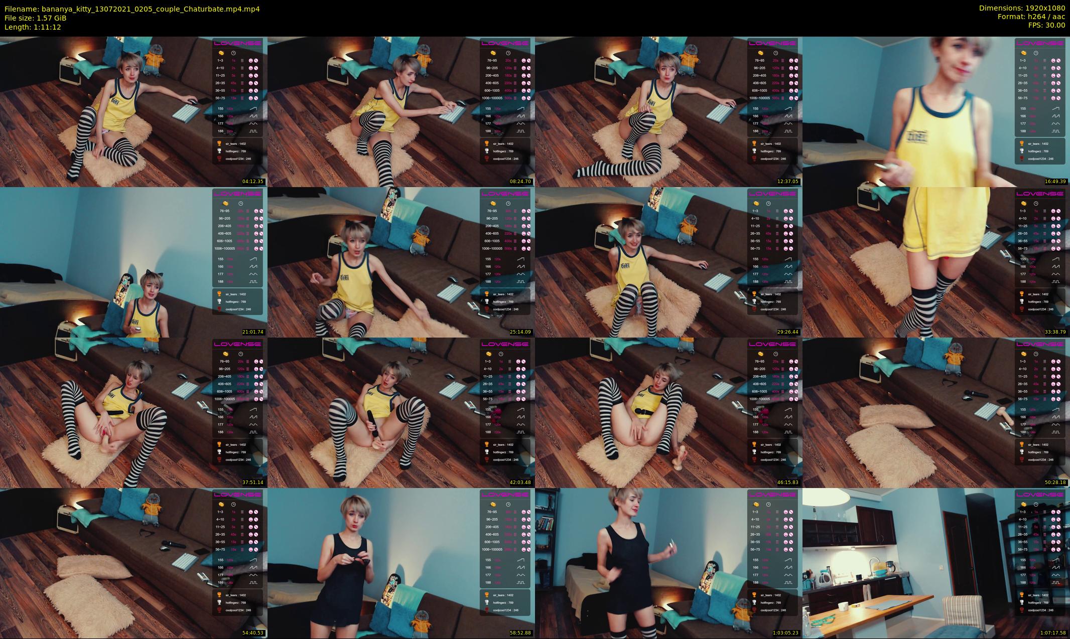 bananya_kitty — 72 minute Chaturbate couple cam show recording, 1080p, Jul 13, 2021