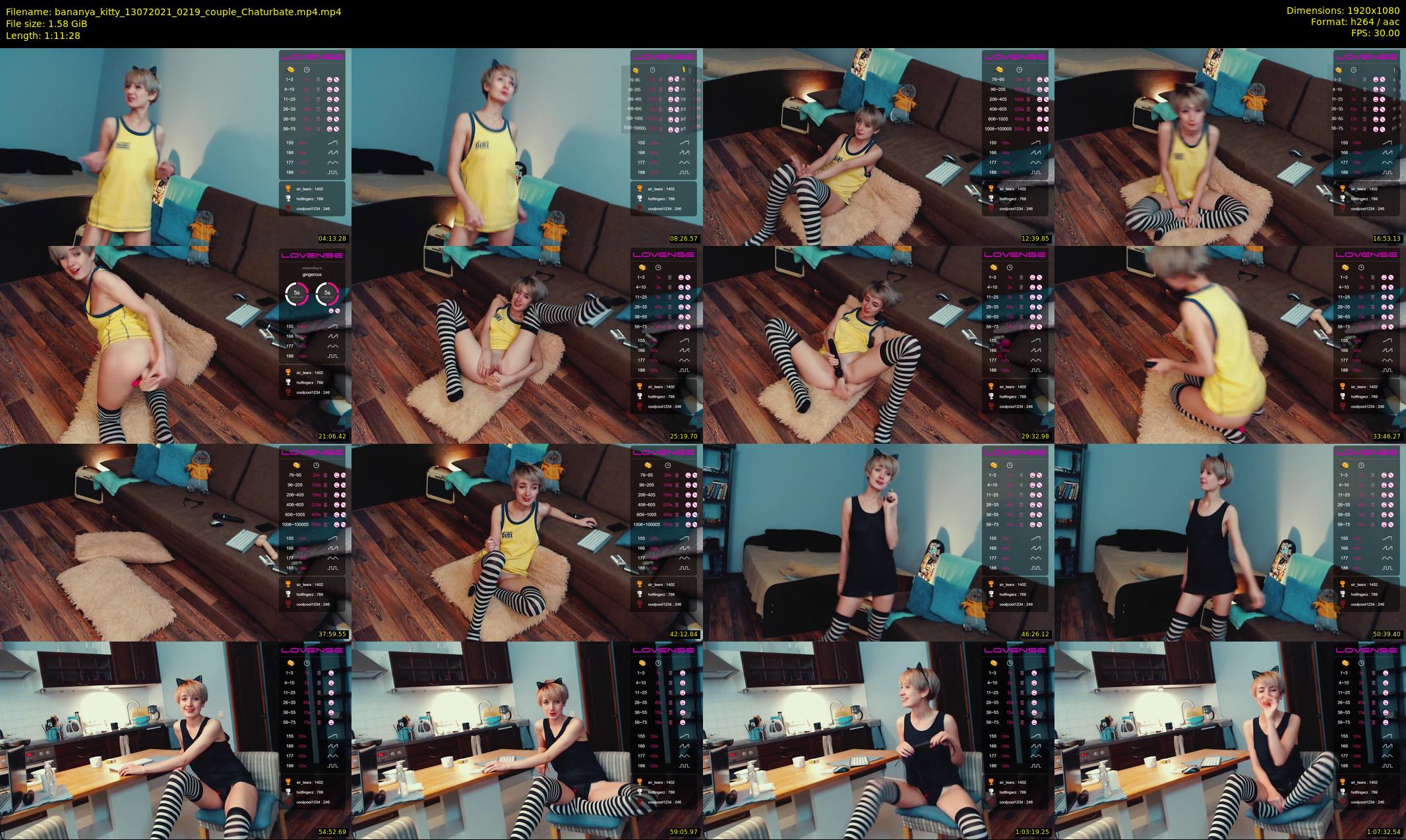bananya_kitty — 72 minute Chaturbate couple cam show recording, 1080p, Jul 13, 2021