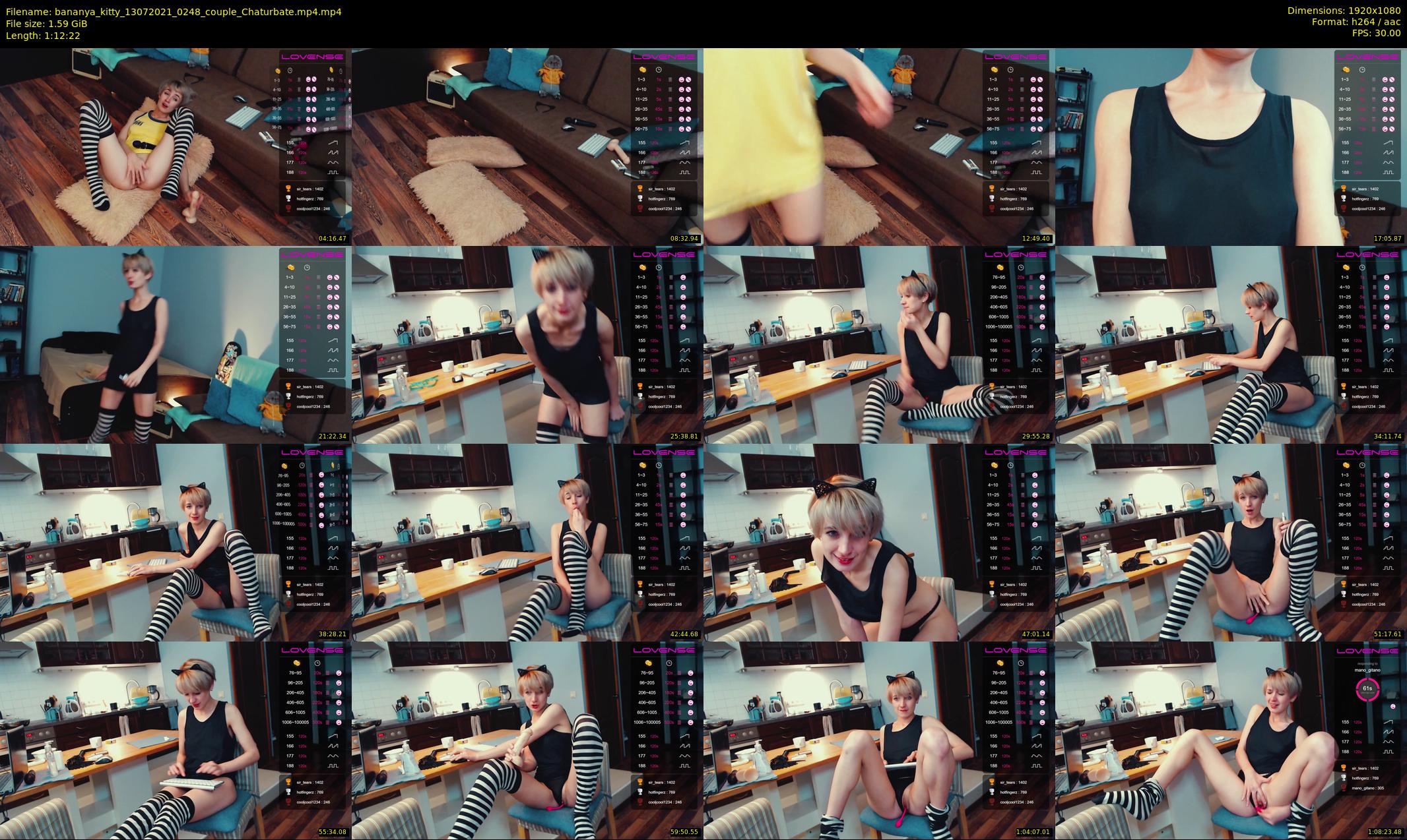 bananya_kitty — 73 minute Chaturbate couple cam show recording, 1080p, Jul 13, 2021