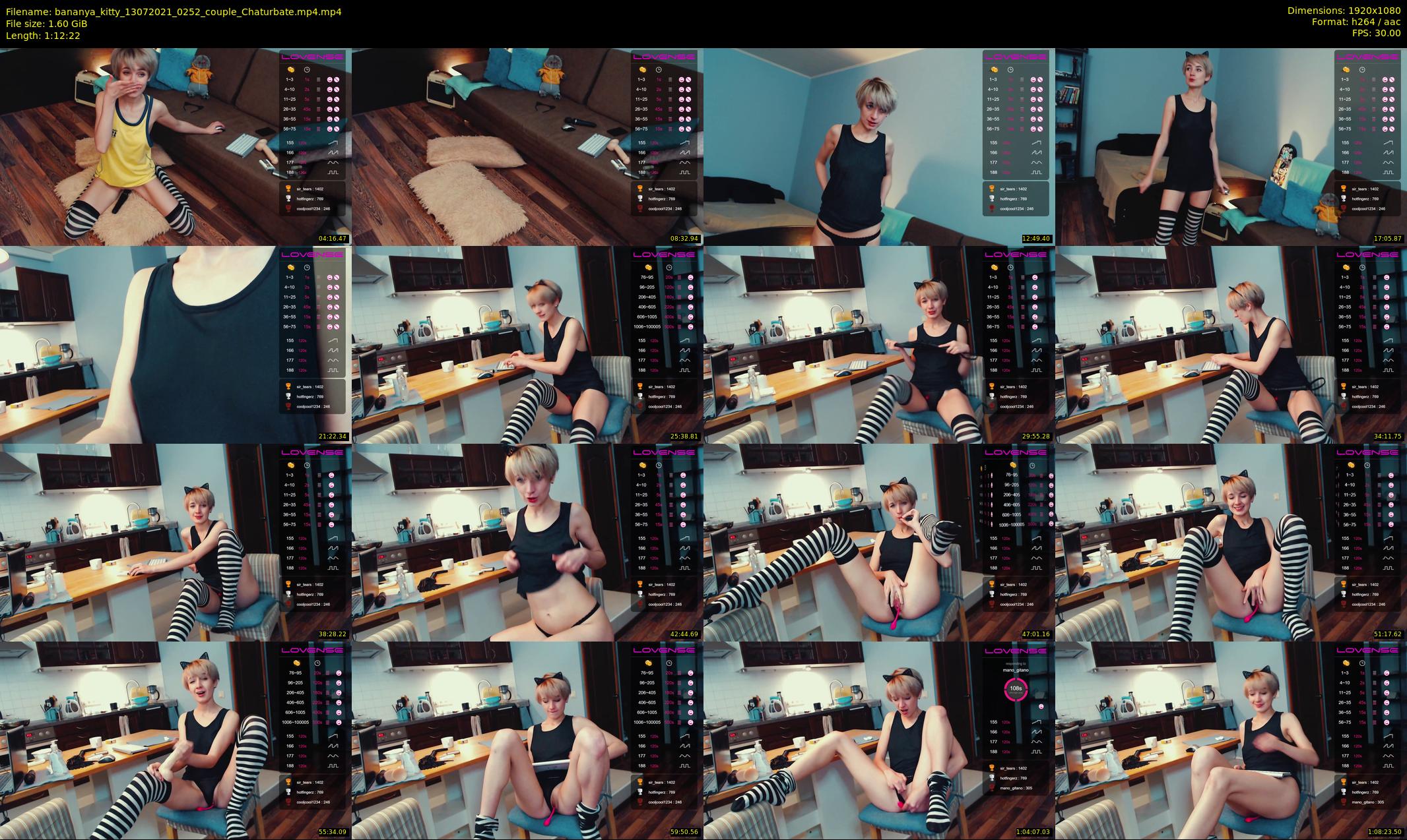 bananya_kitty — 73 minute Chaturbate couple cam show recording, 1080p, Jul 13, 2021