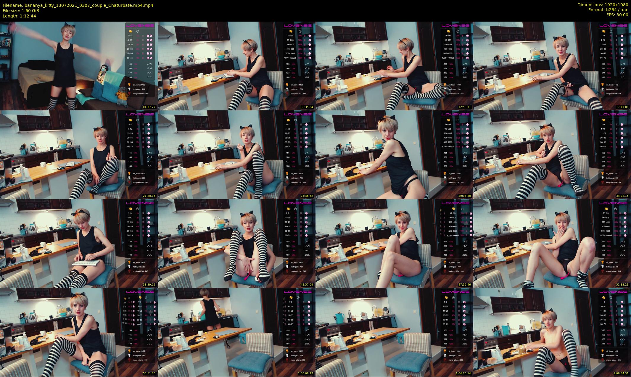 bananya_kitty — 73 minute Chaturbate couple cam show recording, 1080p, Jul 13, 2021