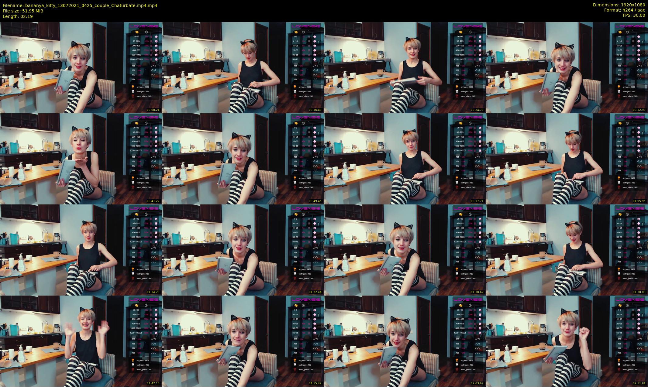 bananya_kitty — 3 minute Chaturbate couple cam show recording, 1080p, Jul 13, 2021