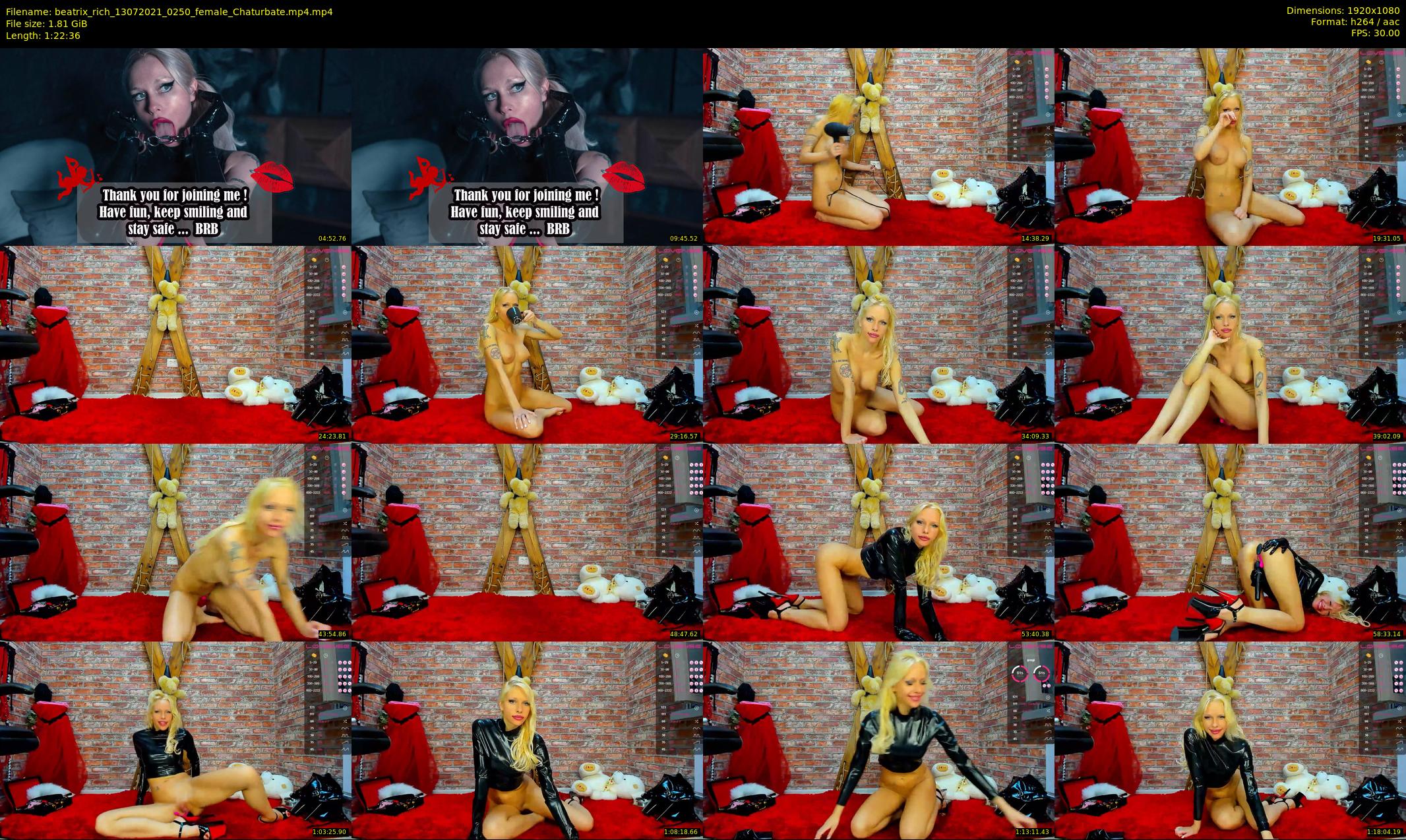 beatrix_rich — 83 minute Chaturbate female cam show recording, 1080p, Jul 13, 2021