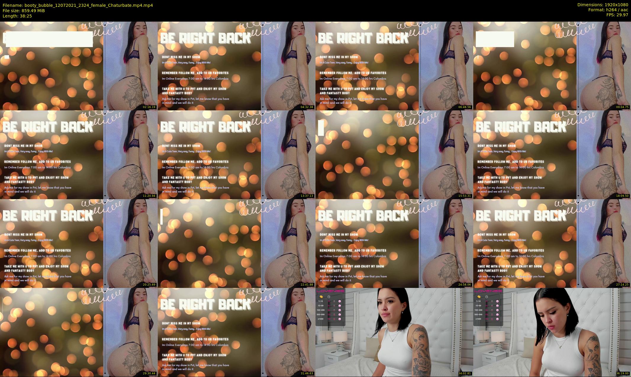 booty_bubble — 39 minute Chaturbate female cam show recording, 1080p, Jul 12, 2021