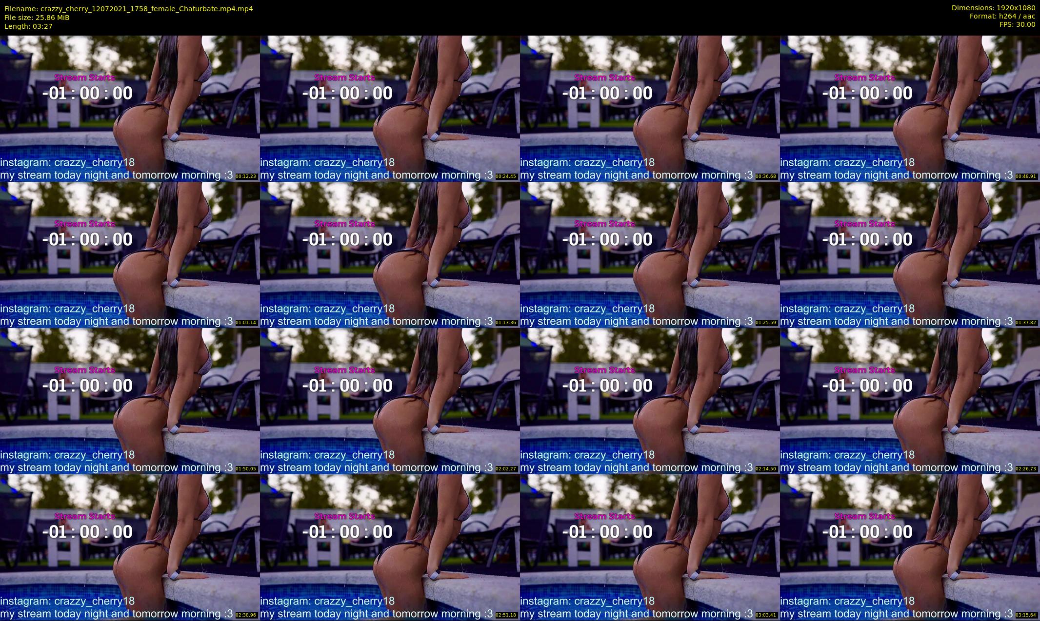 crazzy_cherry — 4 minute Chaturbate female cam show recording, 1080p, Jul 12, 2021