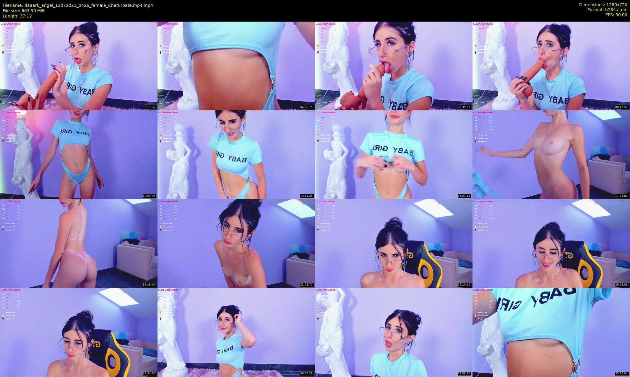 daaark_angel — 38 minute Chaturbate female cam show recording, 720p, Jul 12, 2021