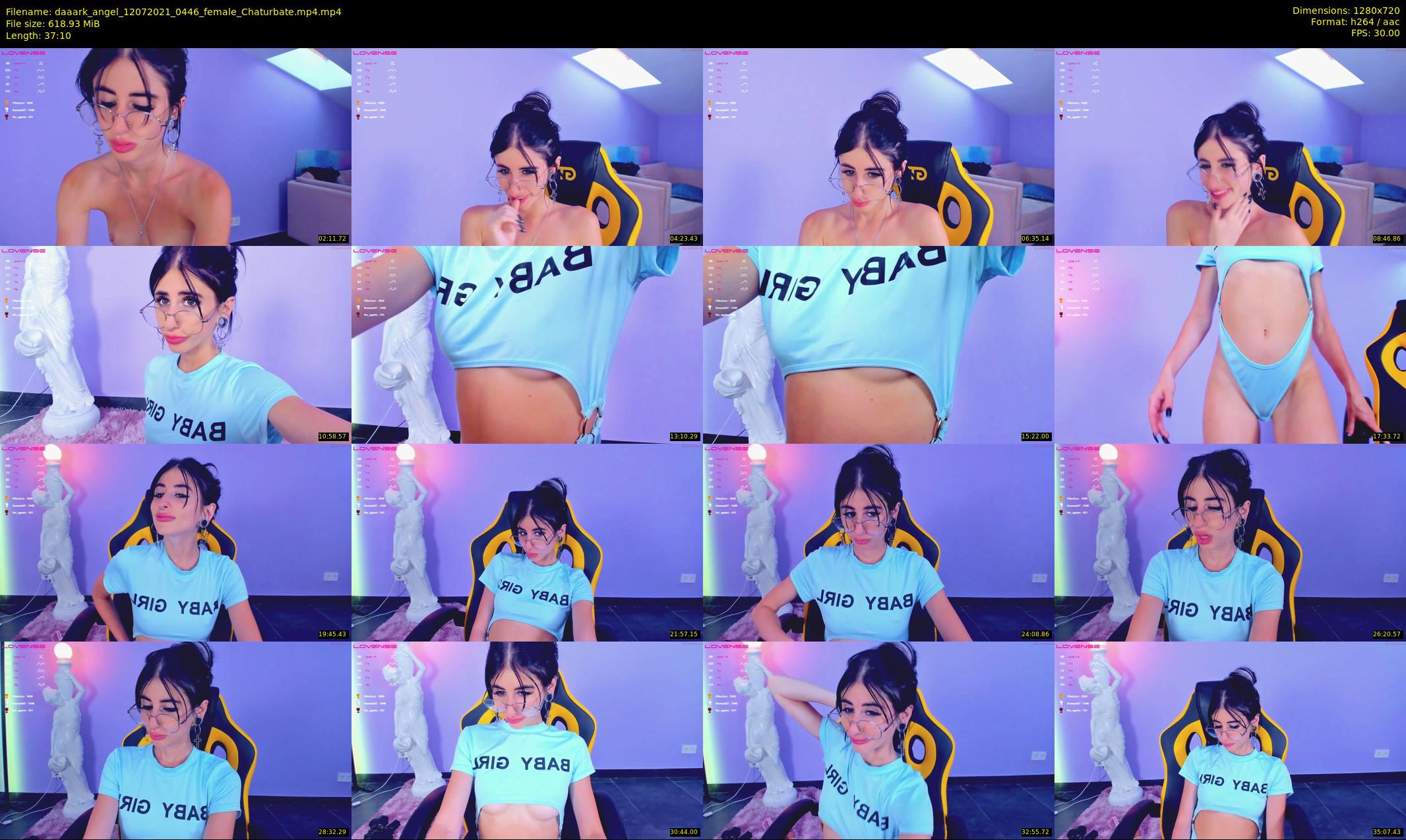 daaark_angel — 38 minute Chaturbate female cam show recording, 720p, Jul 12, 2021