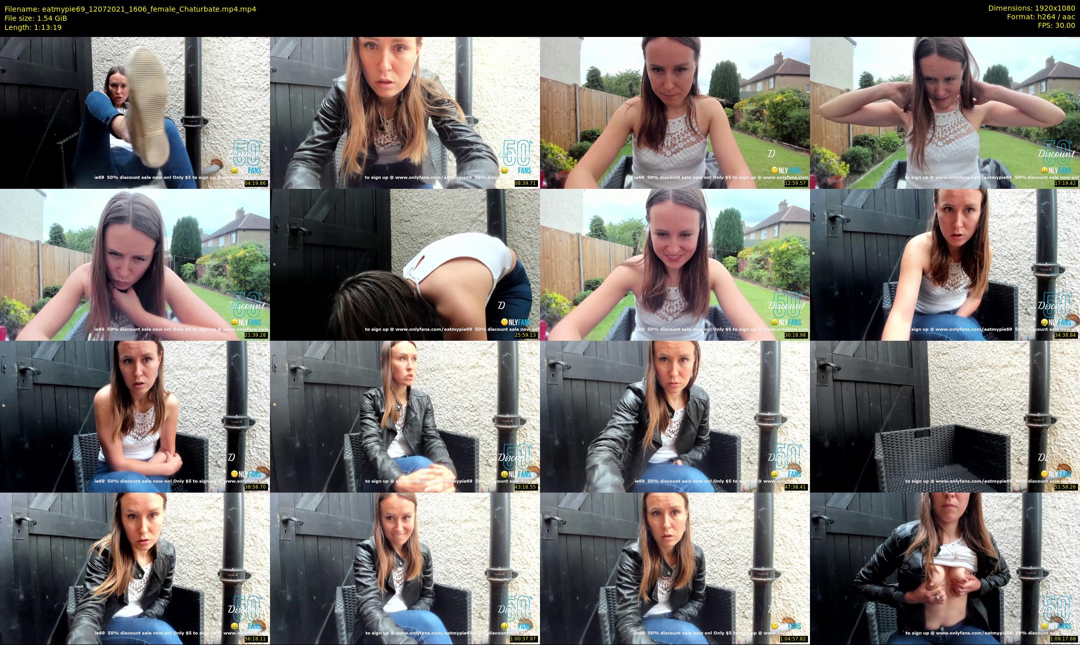eatmypie69 — 74 minute Chaturbate female cam show recording, 1080p, Jul 12, 2021